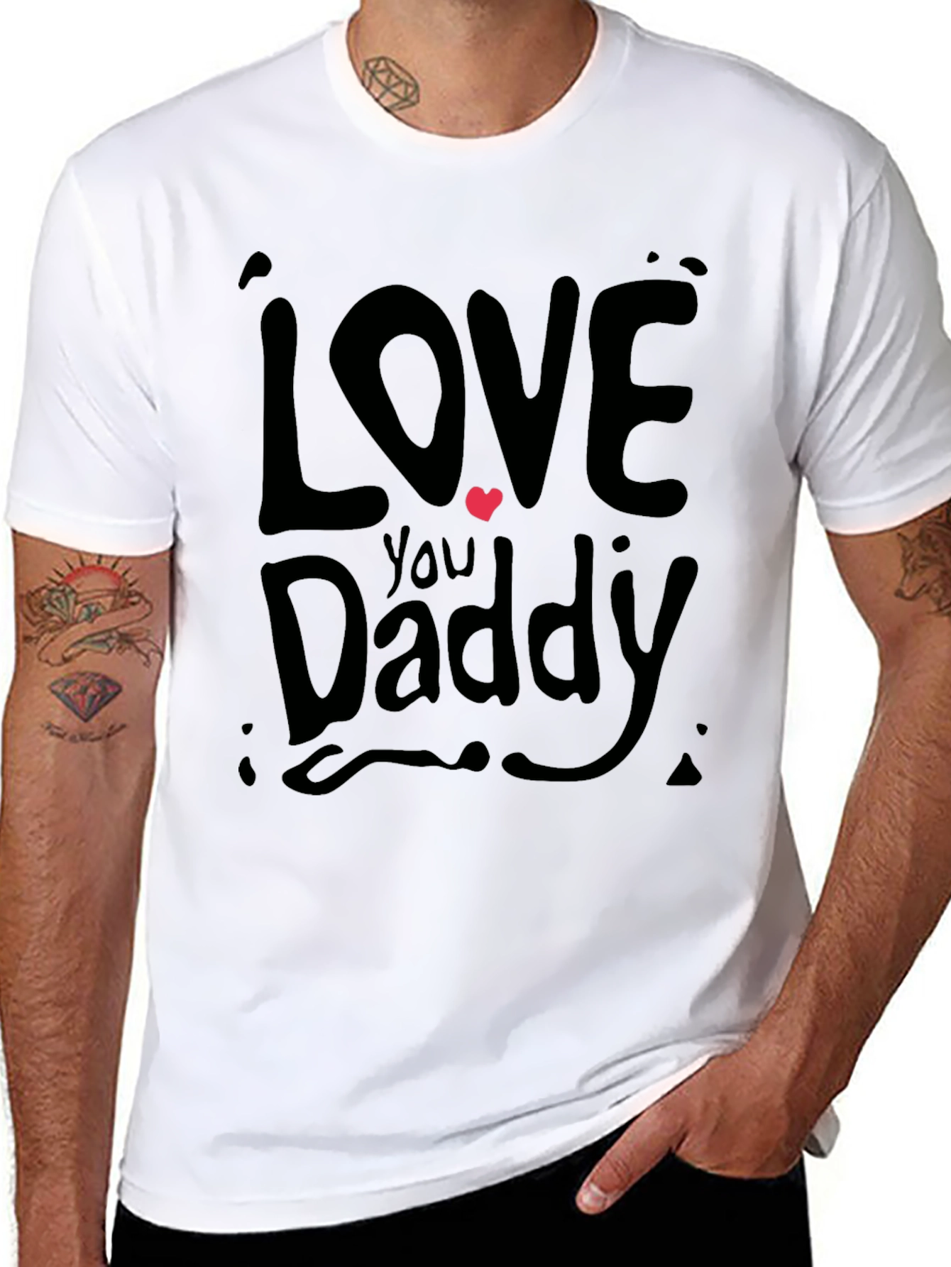 Love You Daddy Graphic Tee - Fathers Day Gift