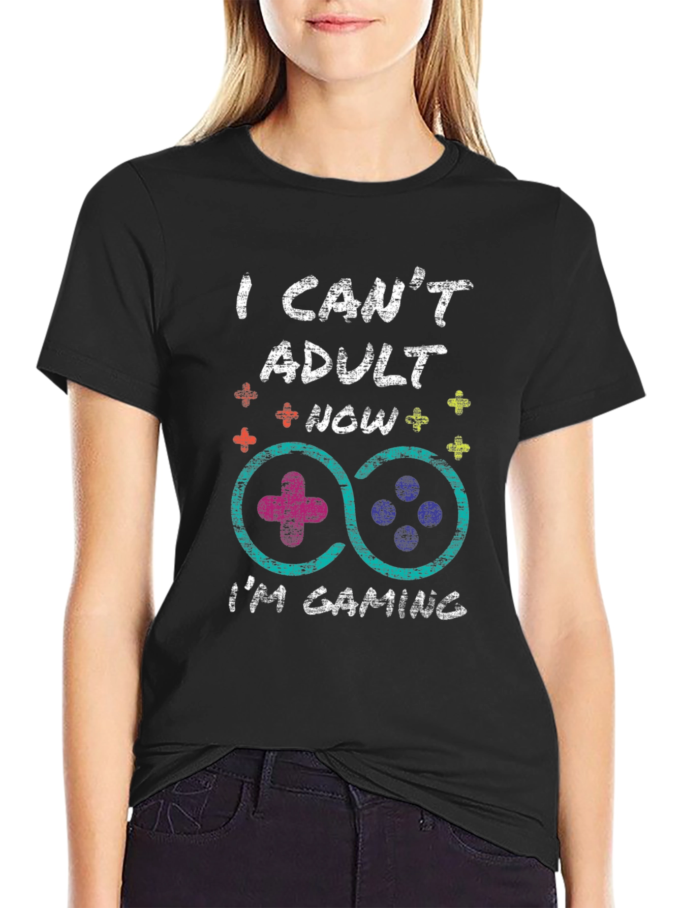 Funny Gaming T-Shirt: I Cant Adult Now Im Gaming