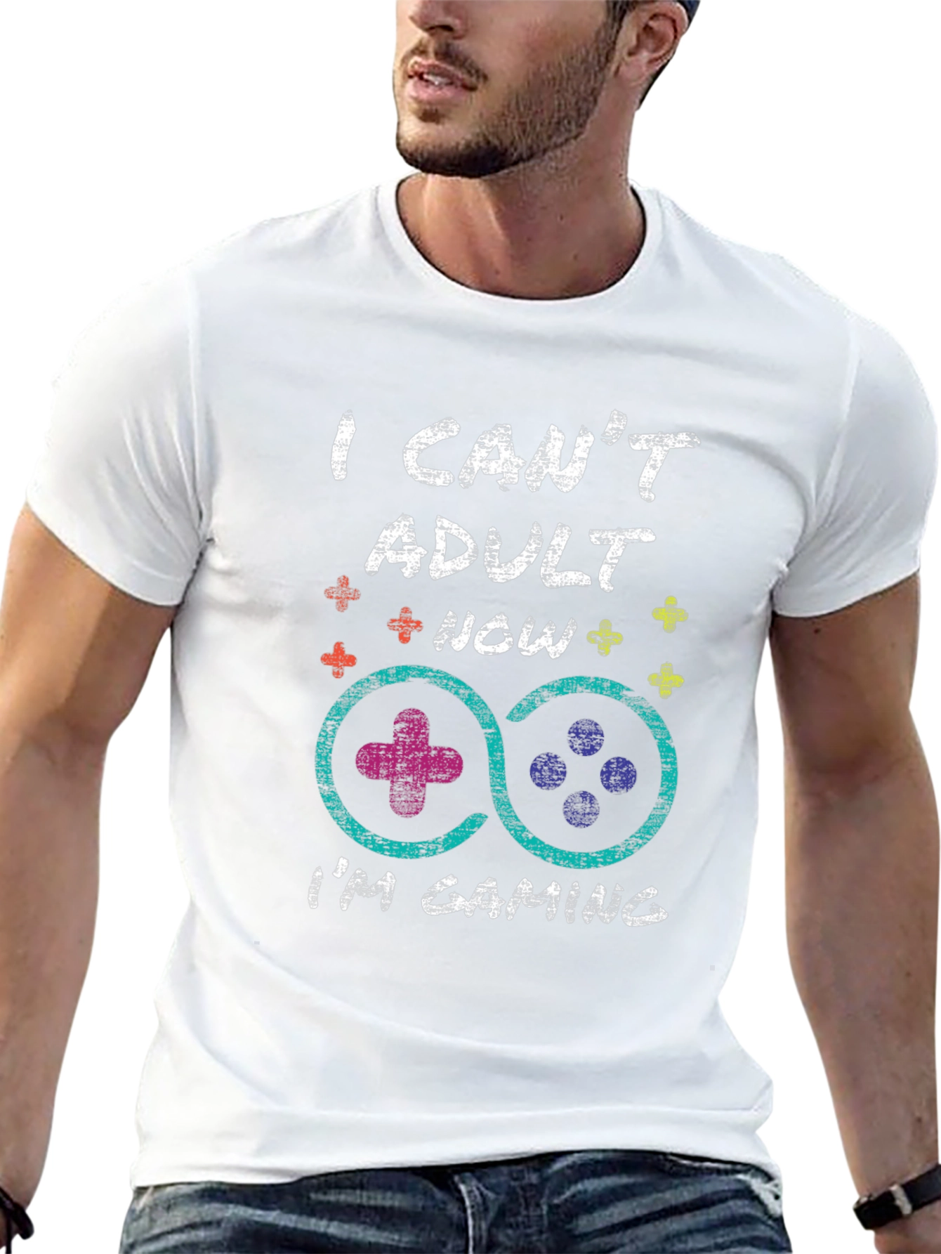 Funny Gaming T-Shirt: I Cant Adult Now Im Gaming