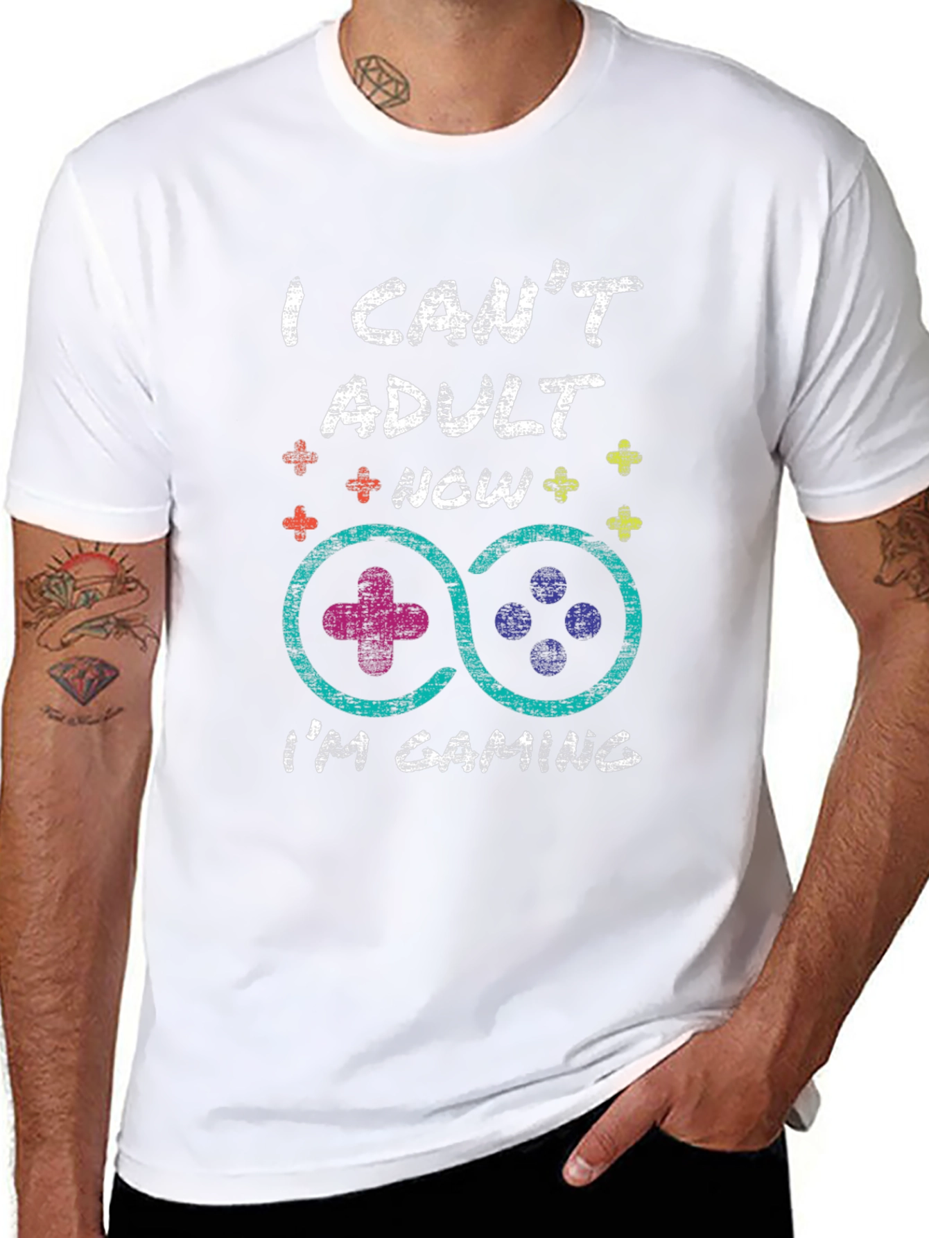 Funny Gaming T-Shirt: I Cant Adult Now Im Gaming