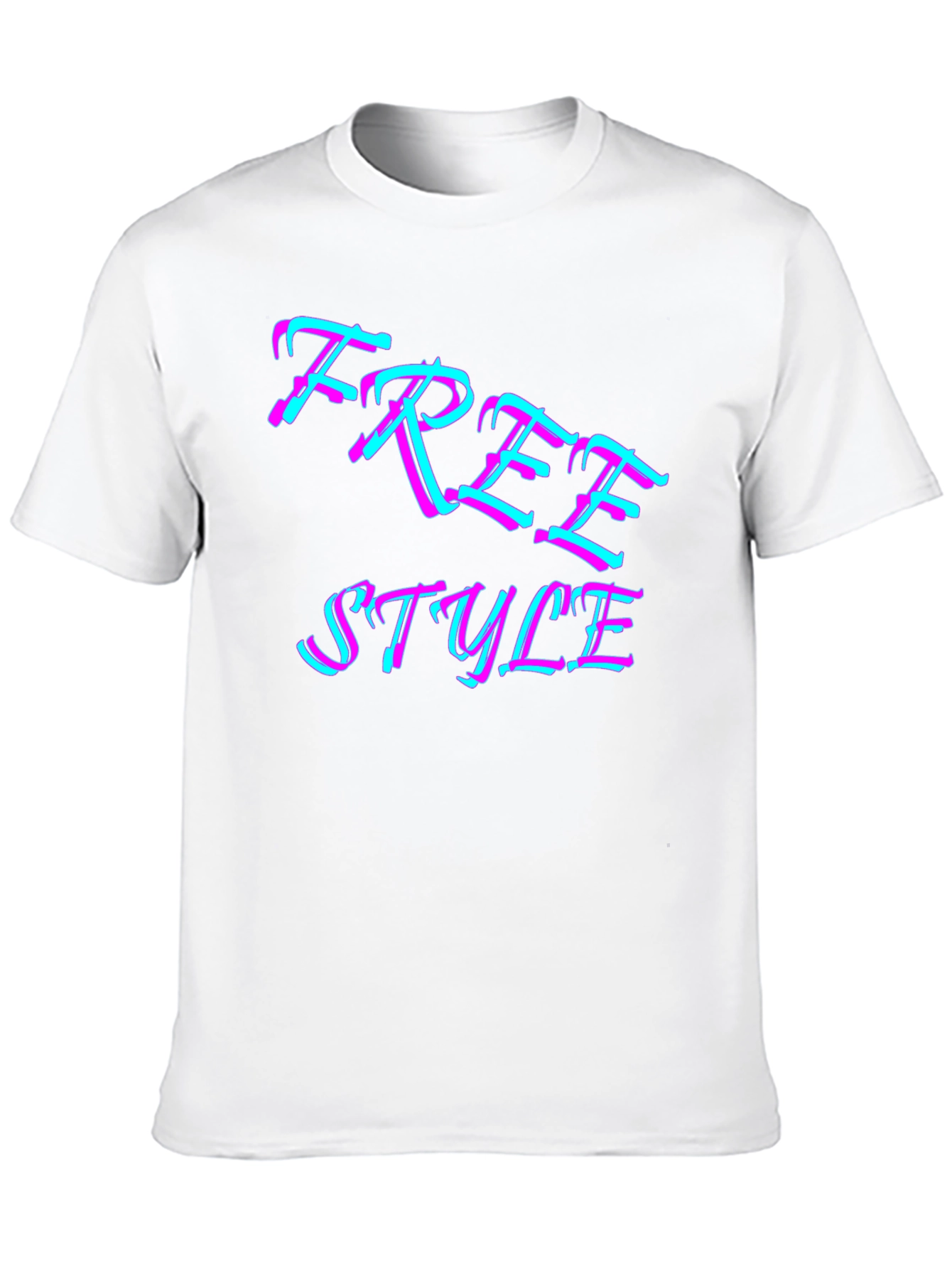 Freestyle Graphic Print Black T-Shirt