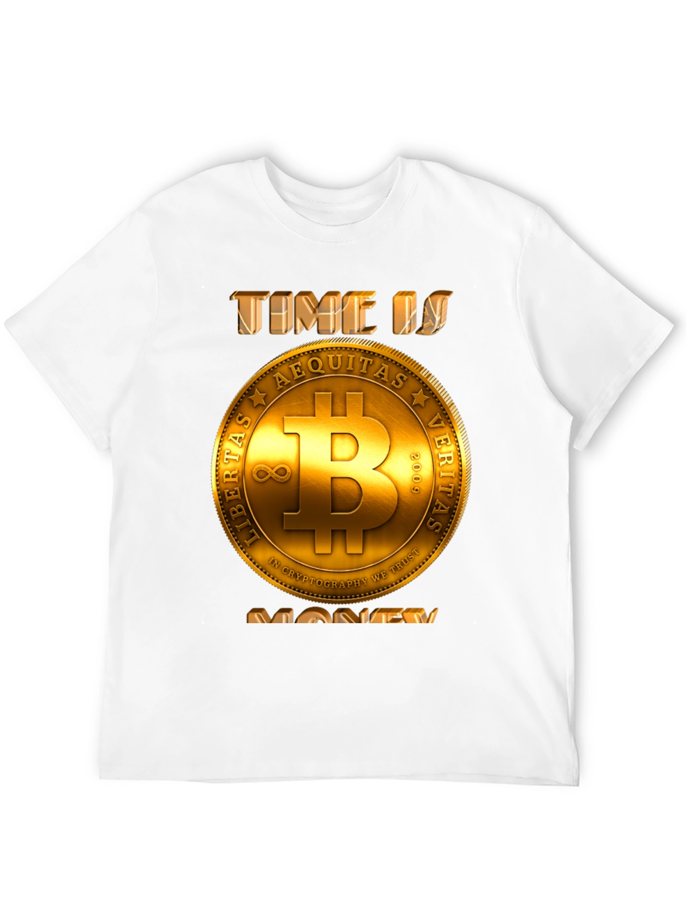 Bitcoin Time is Money T-Shirt - Crypto Currency Tee