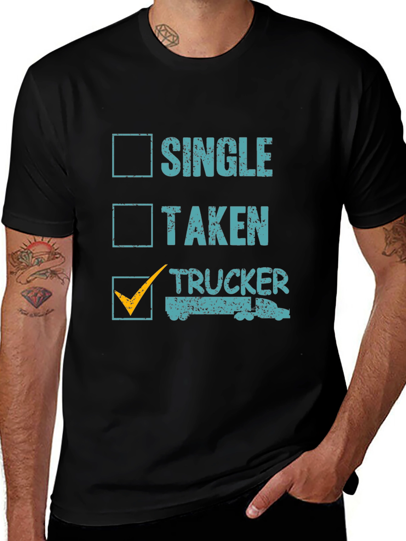 Trucker Life T-Shirt - Single Taken Trucker Tee