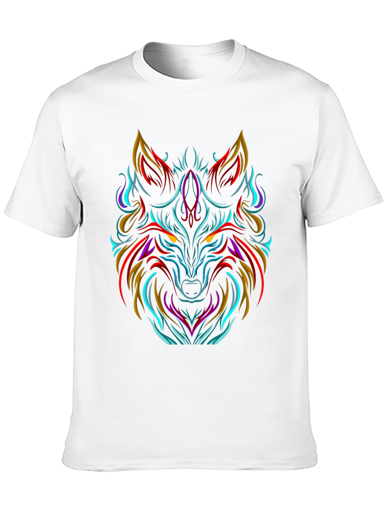 Bold Wolf Graphic Tee - Black
