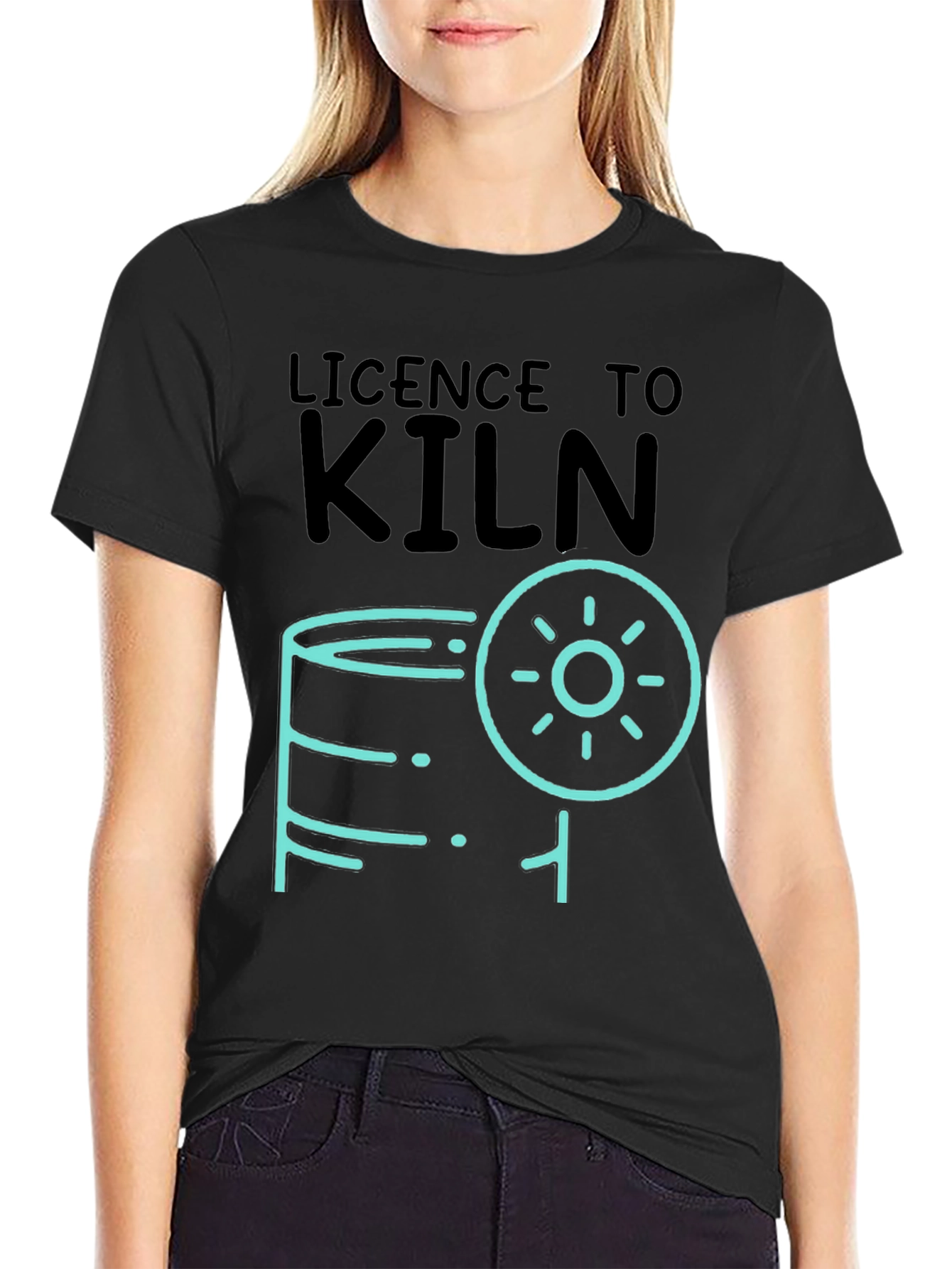Licence to Kiln Graphic T-Shirt - Pottery Lover Tee