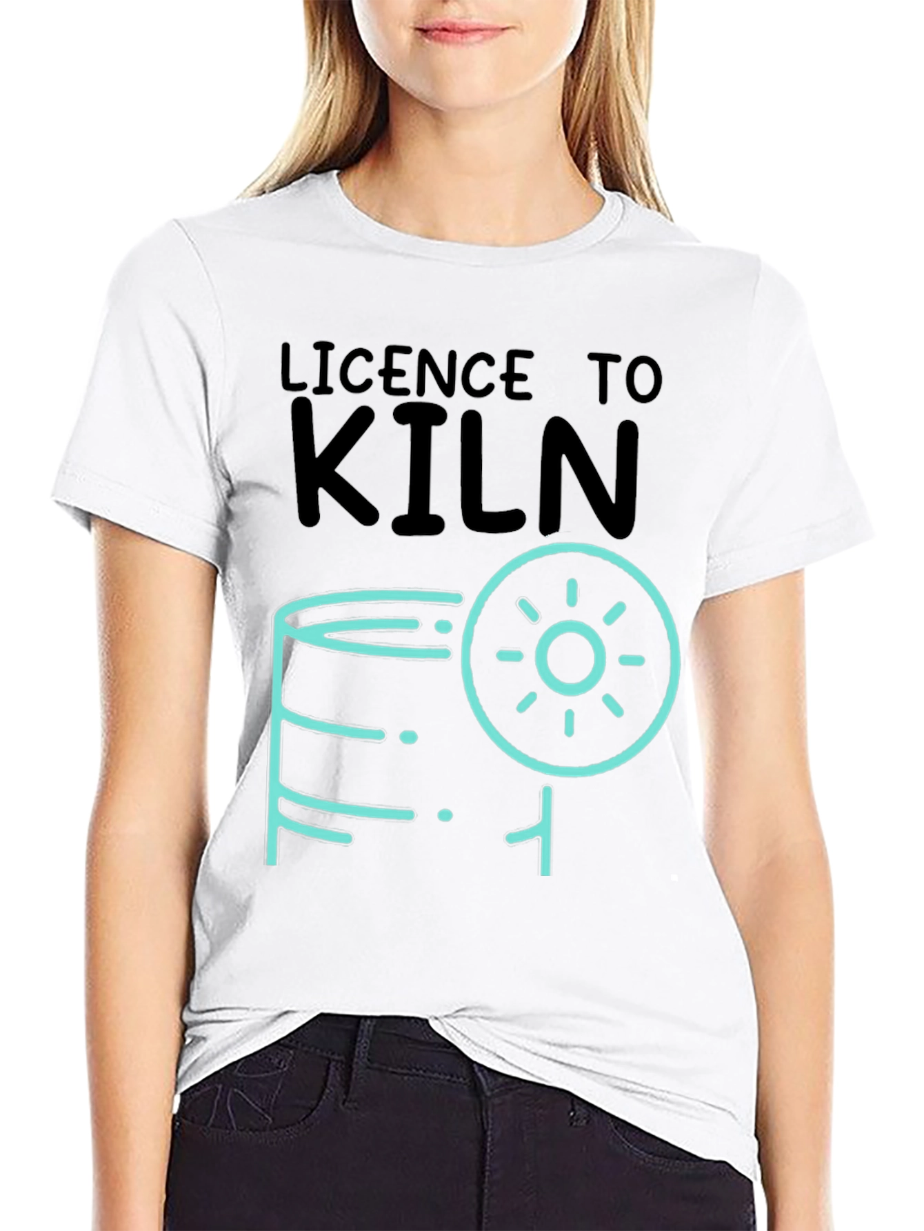Licence to Kiln Graphic T-Shirt - Pottery Lover Tee