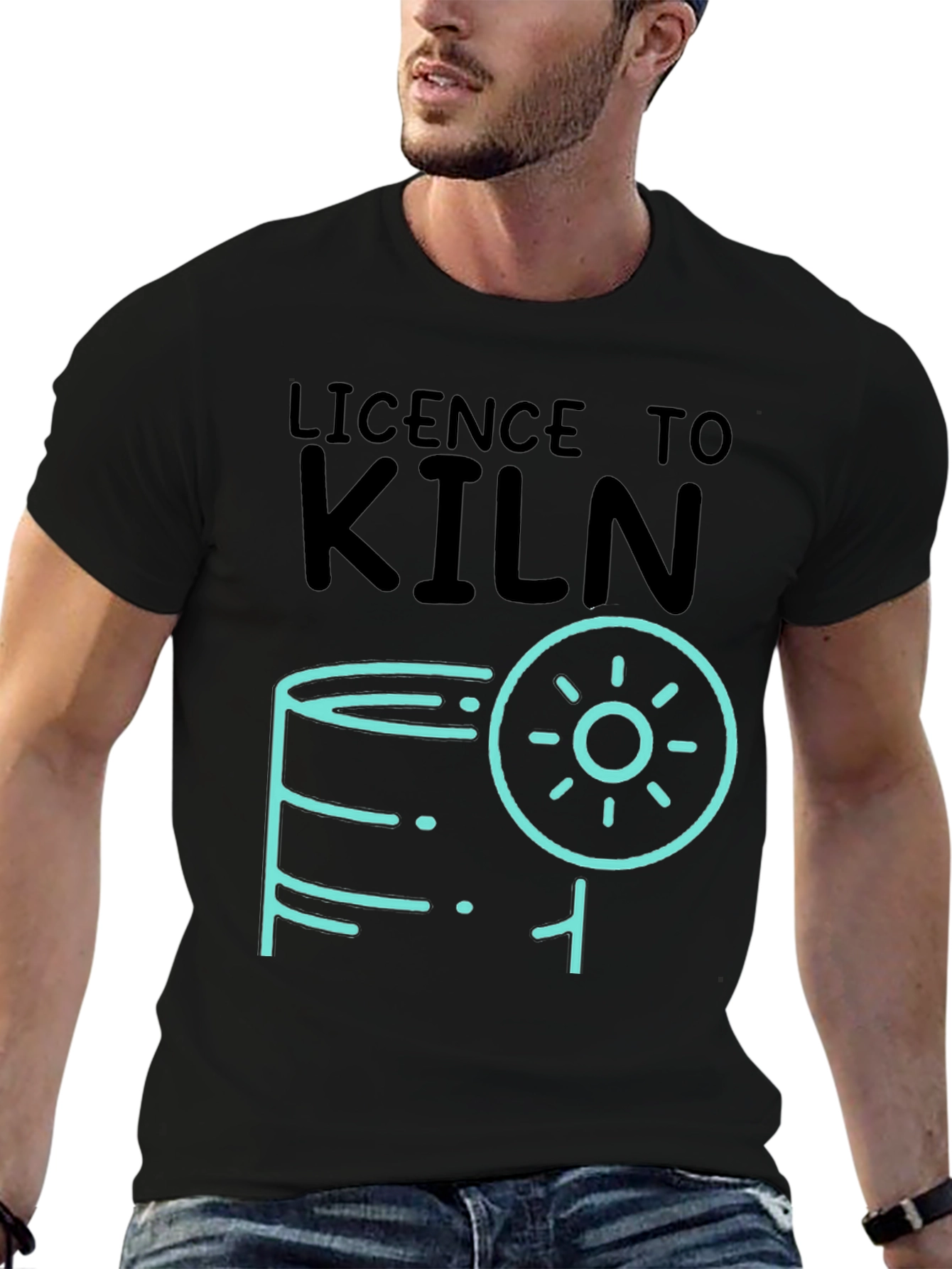 Licence to Kiln Graphic T-Shirt - Pottery Lover Tee