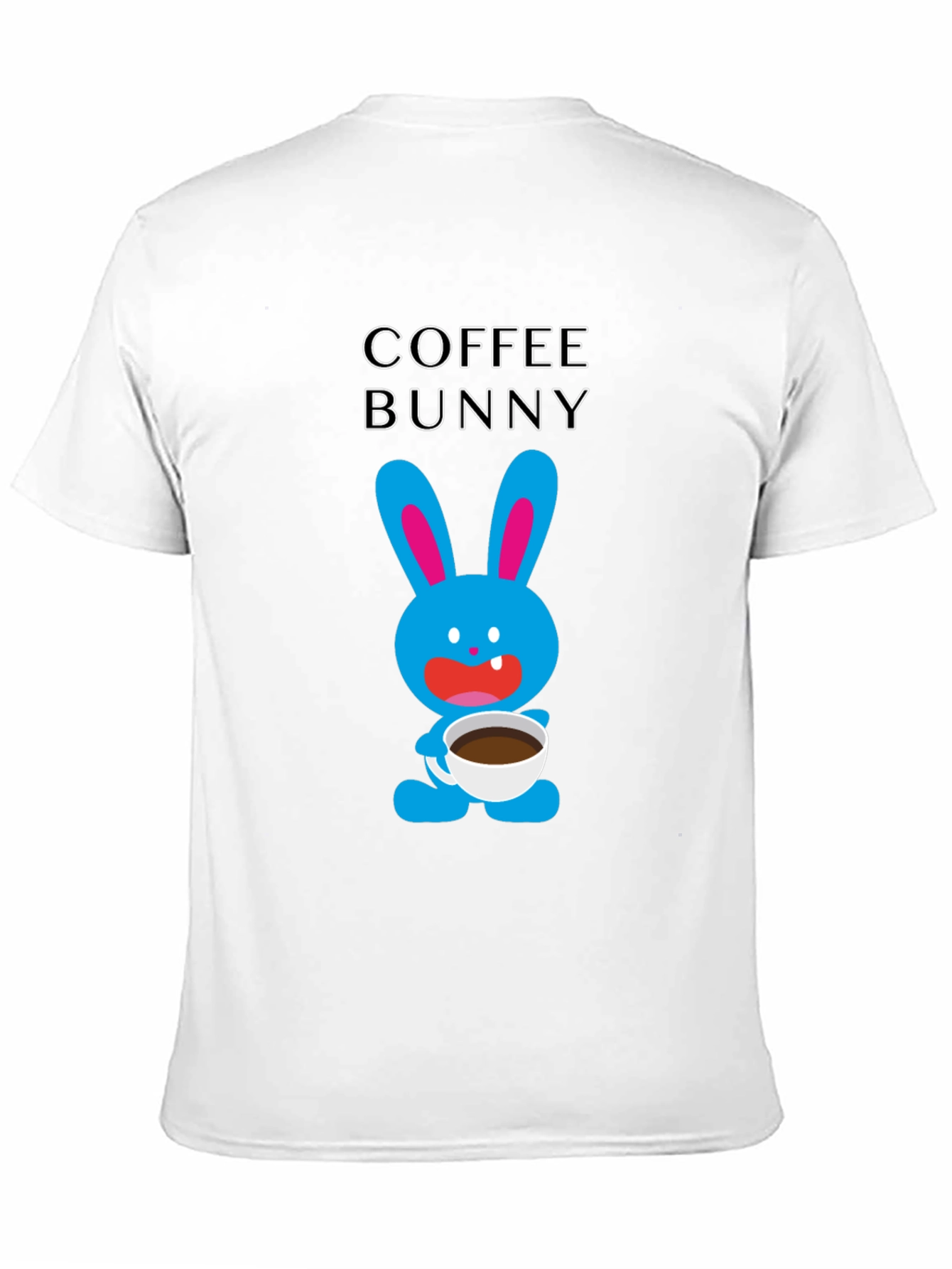 Coffee Bunny T-Shirt - Cute Cartoon Graphic Tee