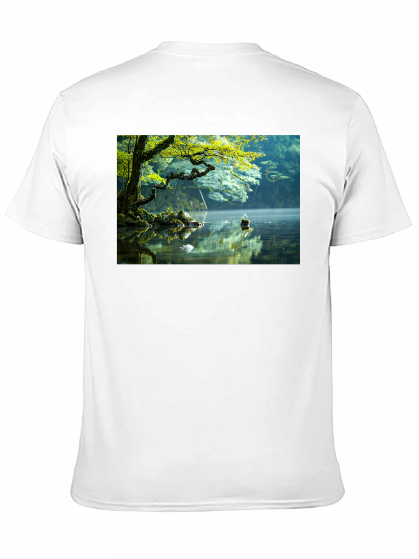 Natures Reflection Black Tee