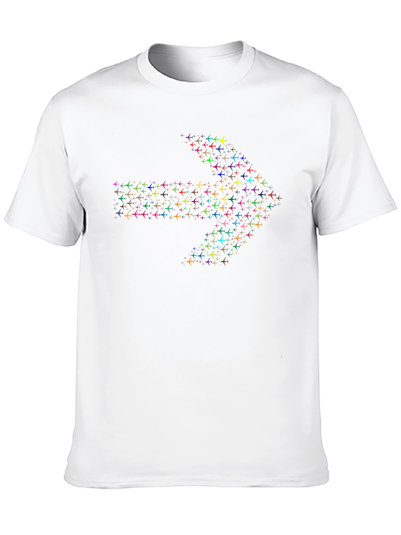 Airplane Arrow Graphic T-Shirt