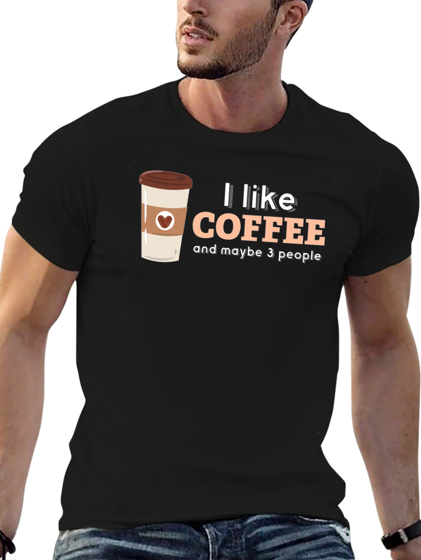 I Like Coffee Graphic T-Shirt - Soft Cotton Blend