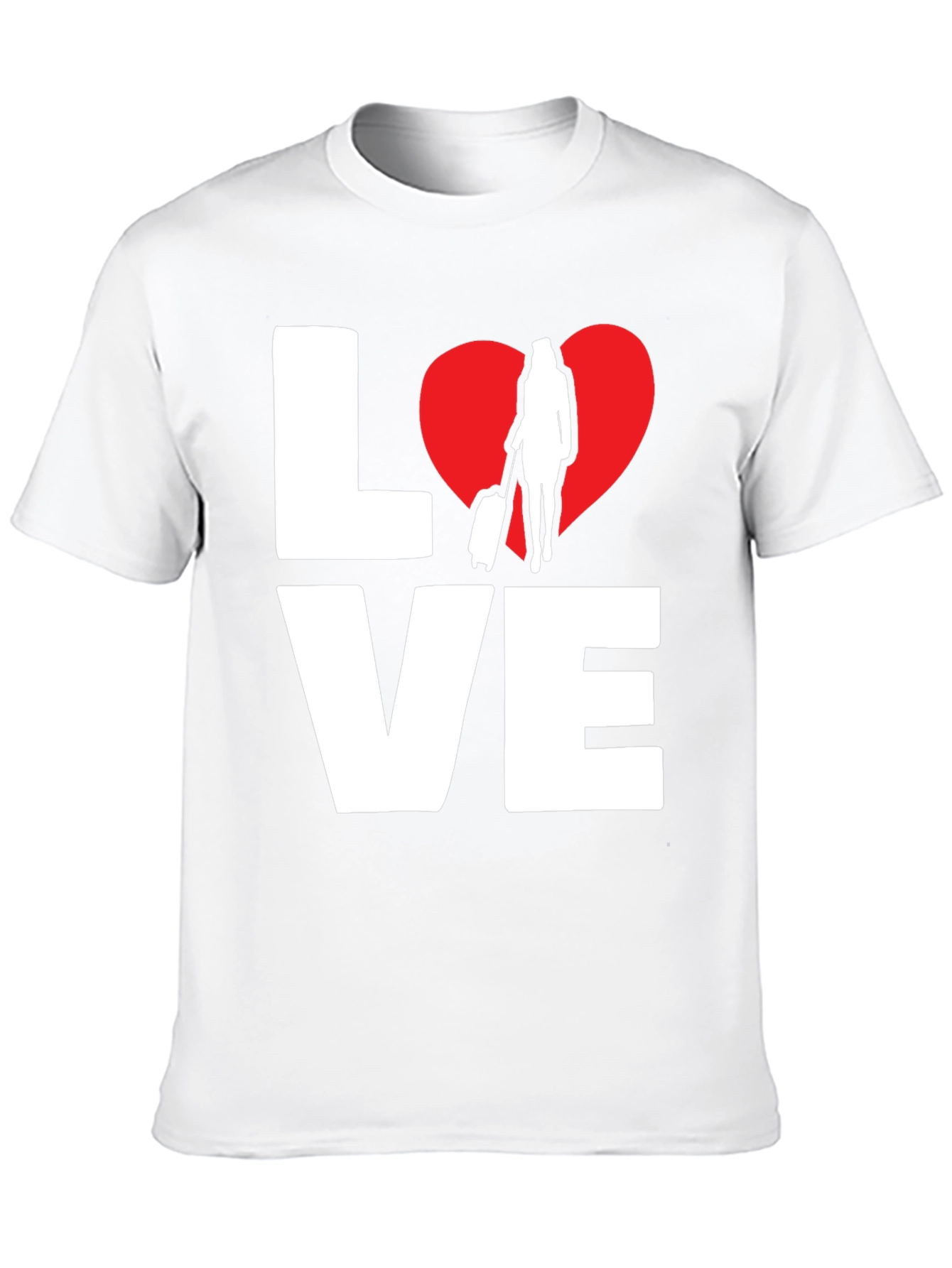 Love to Travel Black Graphic Tee