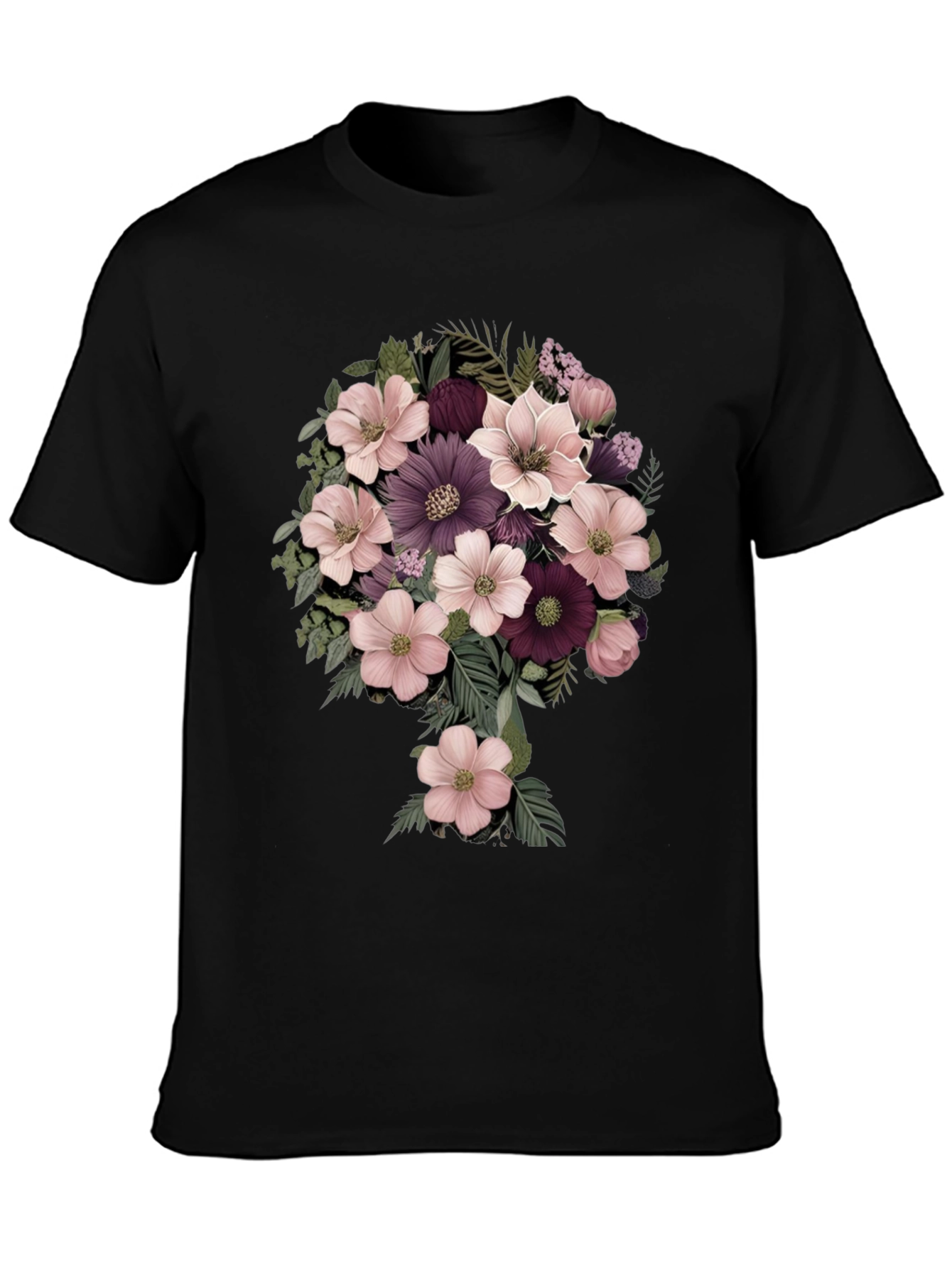 Floral Bouquet Graphic Tee - Stylish Comfort