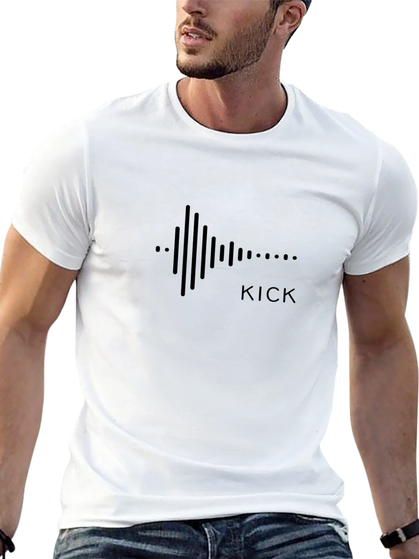 Black Kick Graphic Tee - Music Production Shirt