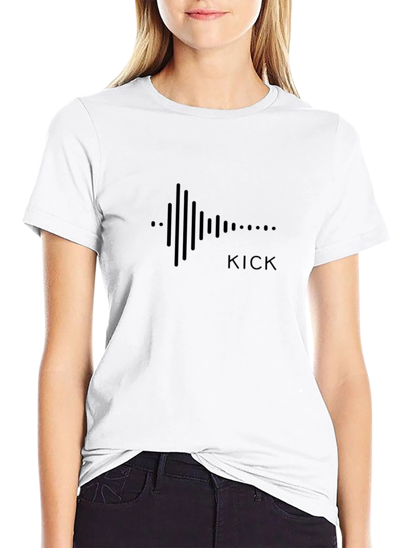 Black Kick Graphic Tee - Music Production Shirt