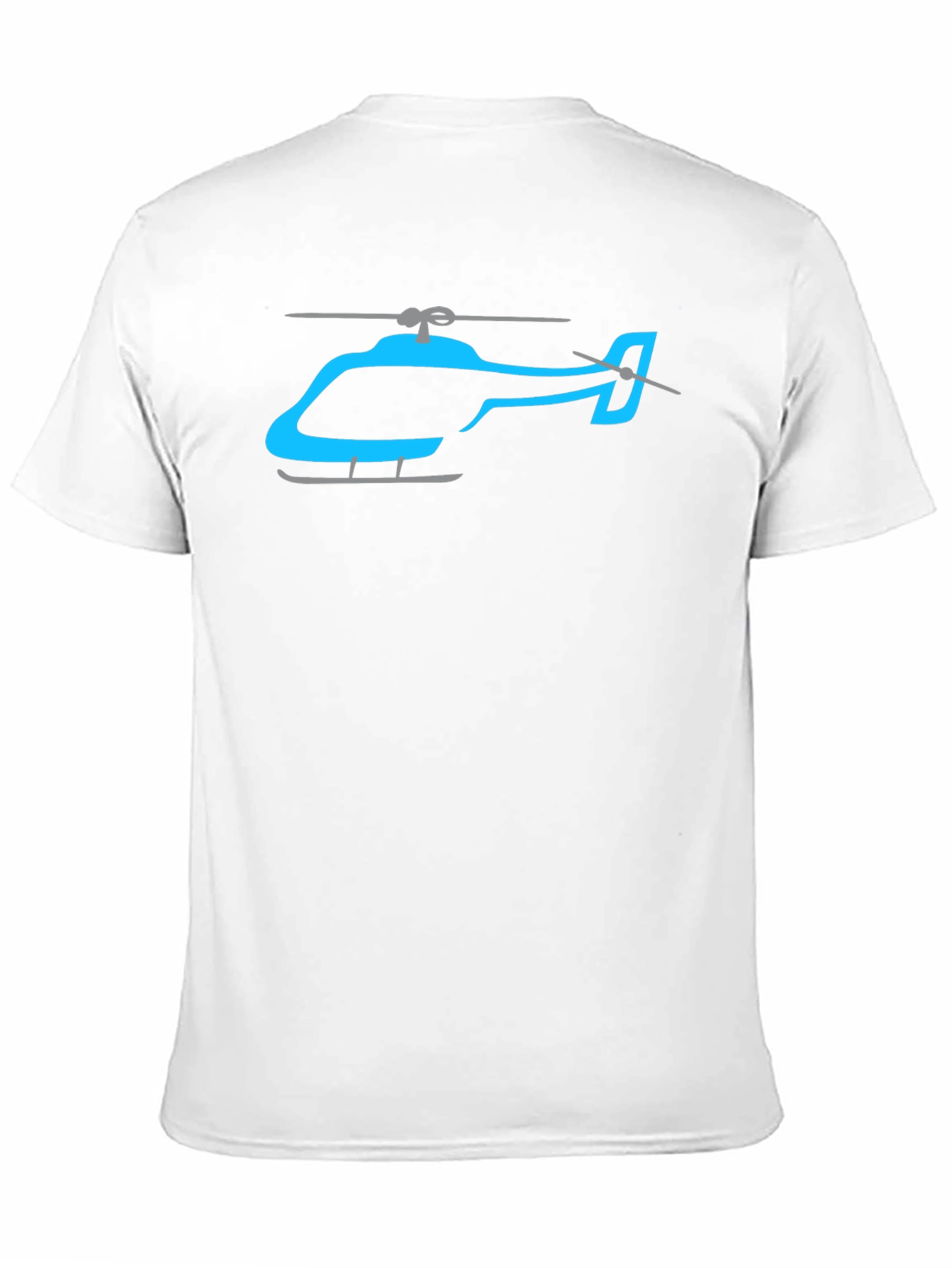 Helicopter Graphic Tee - Casual Black T-Shirt