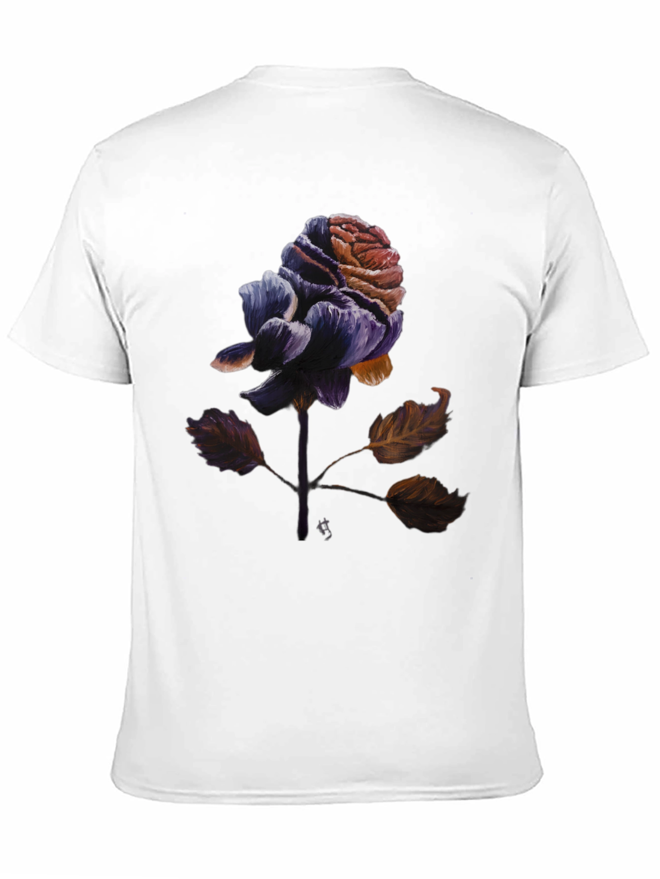 Rose Graphic Tee - Artistic Floral Print