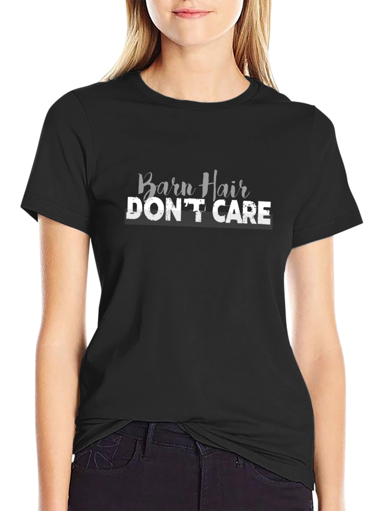 Barn Hair Dont Care Black T-Shirt