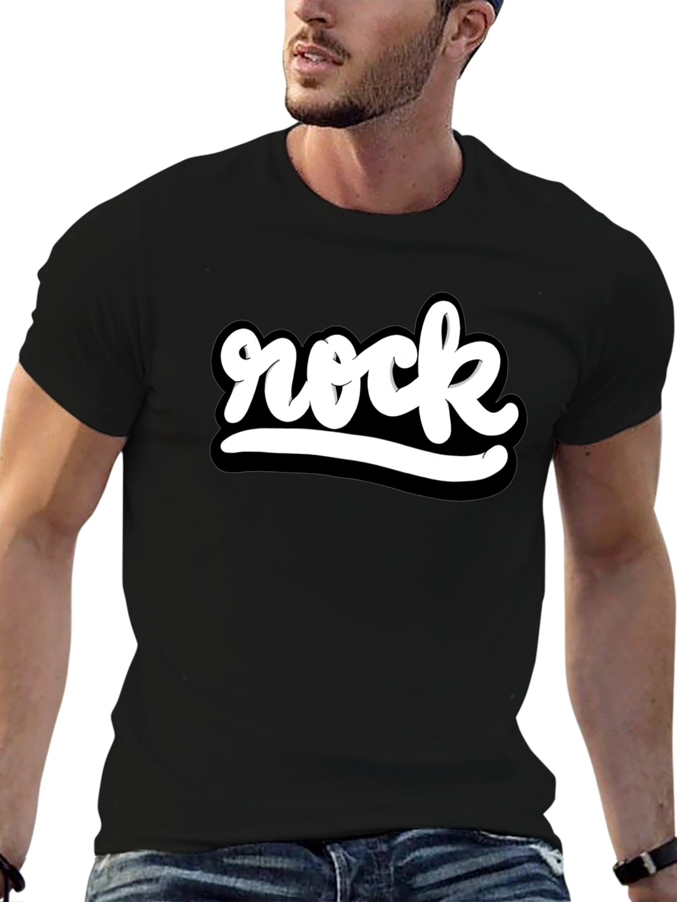 Rock Graphic Black T-Shirt