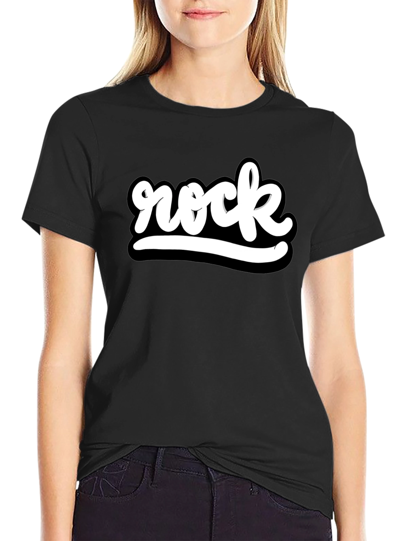 Rock Graphic Black T-Shirt
