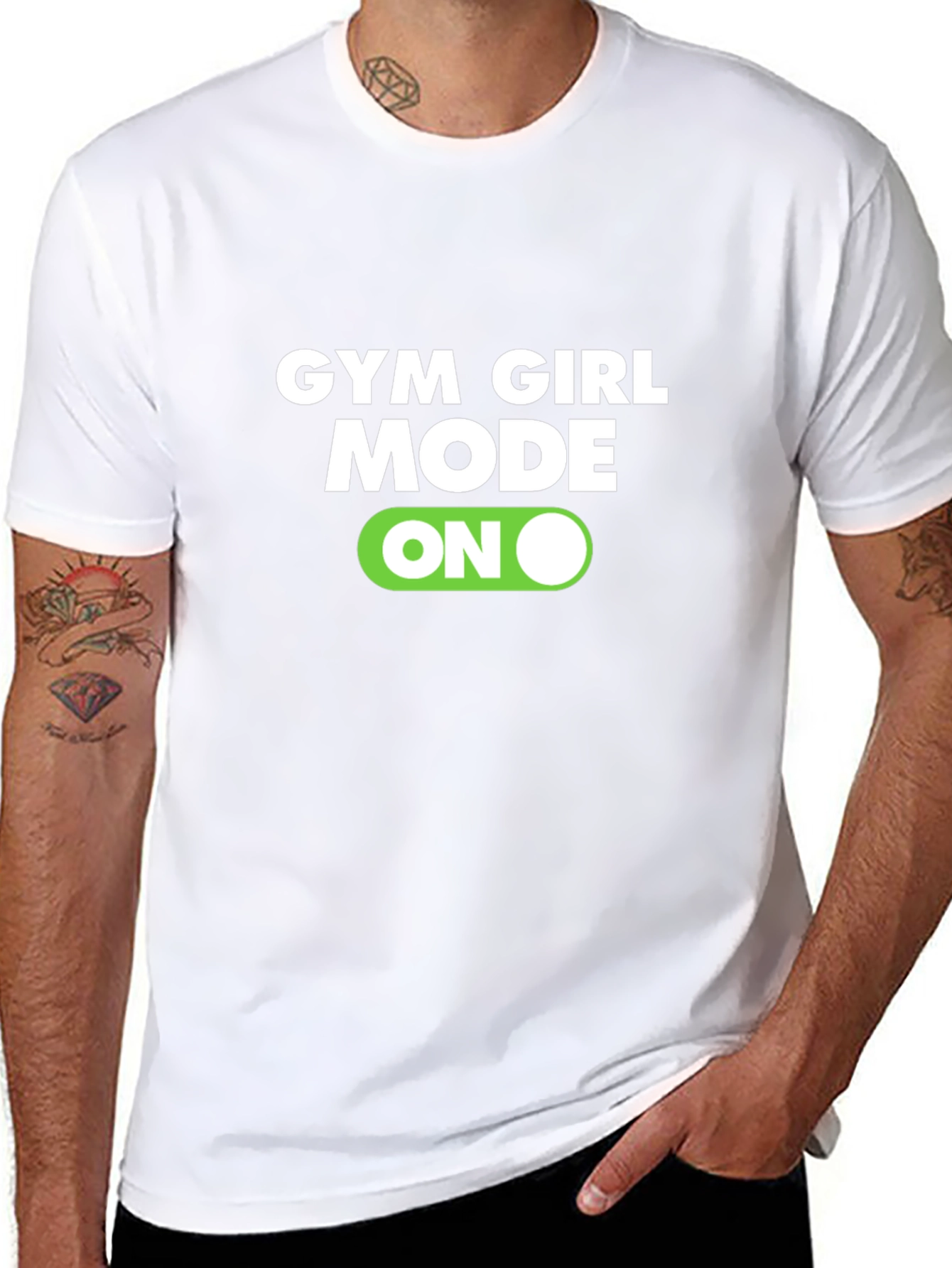 Gym Girl Mode On Graphic T-Shirt - Black