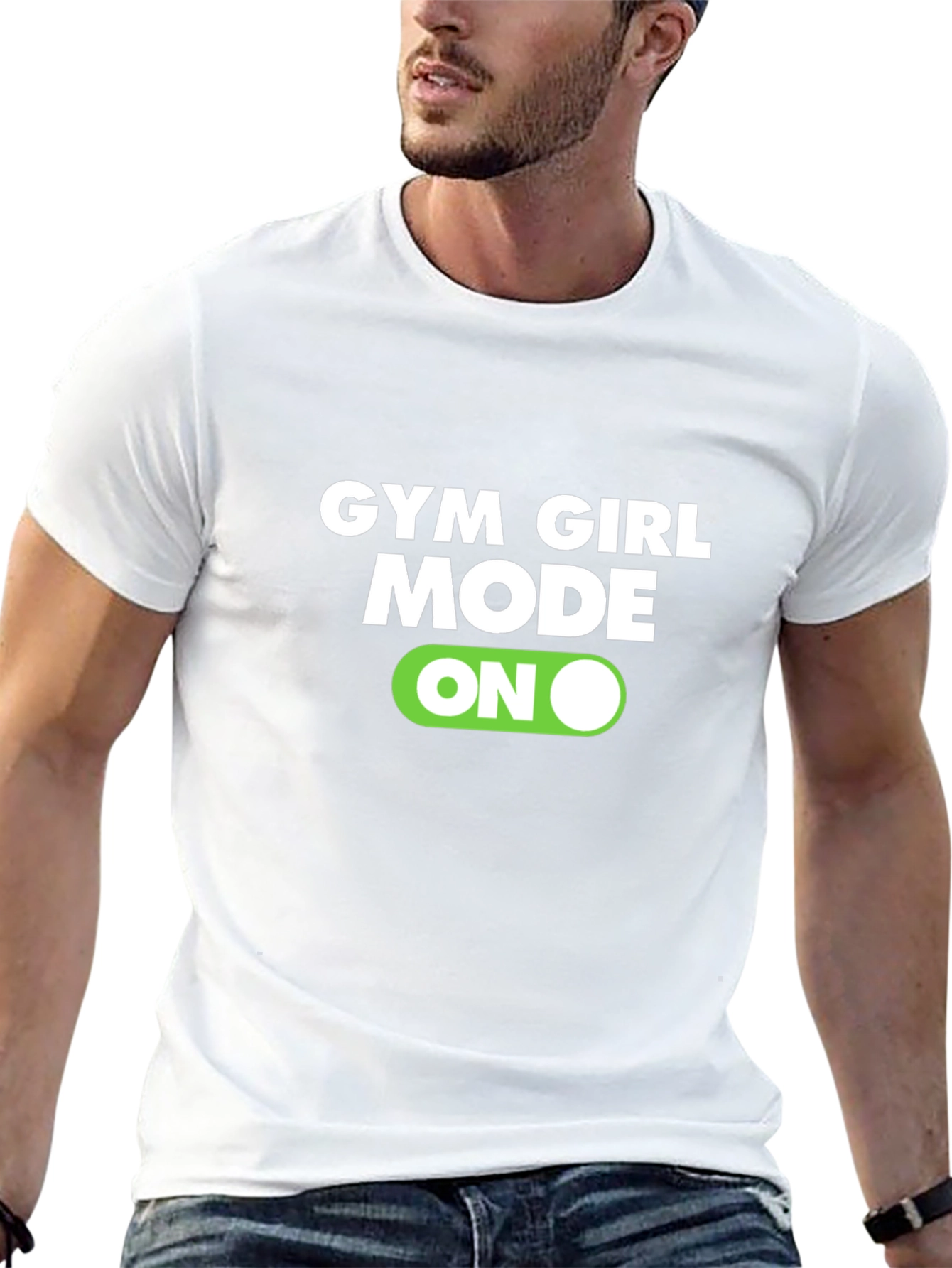 Gym Girl Mode On Graphic T-Shirt - Black