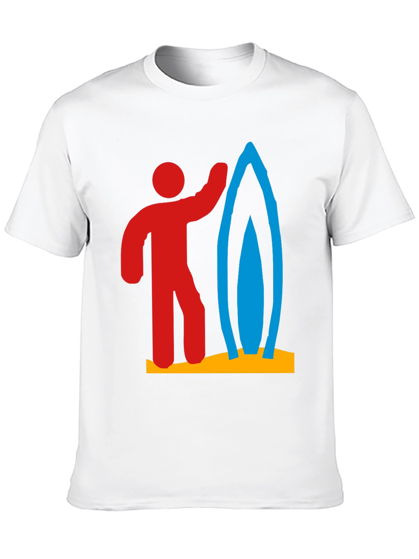 Surfer Graphic Tee - Black Cotton T-Shirt