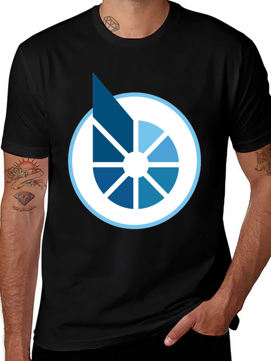 Modern Graphic Tee - Abstract Circle Design