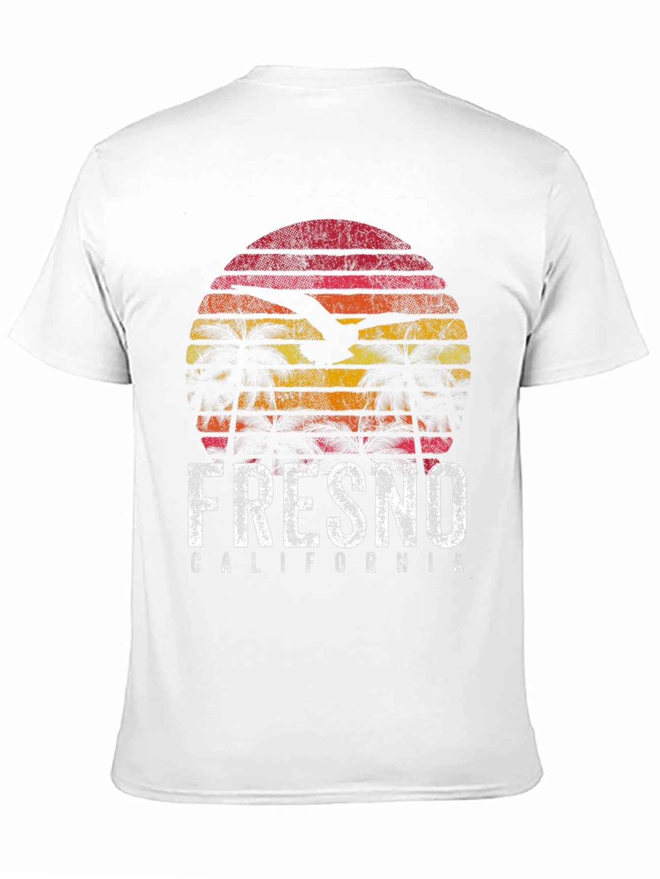 Fresno California Retro Sunset T-Shirt