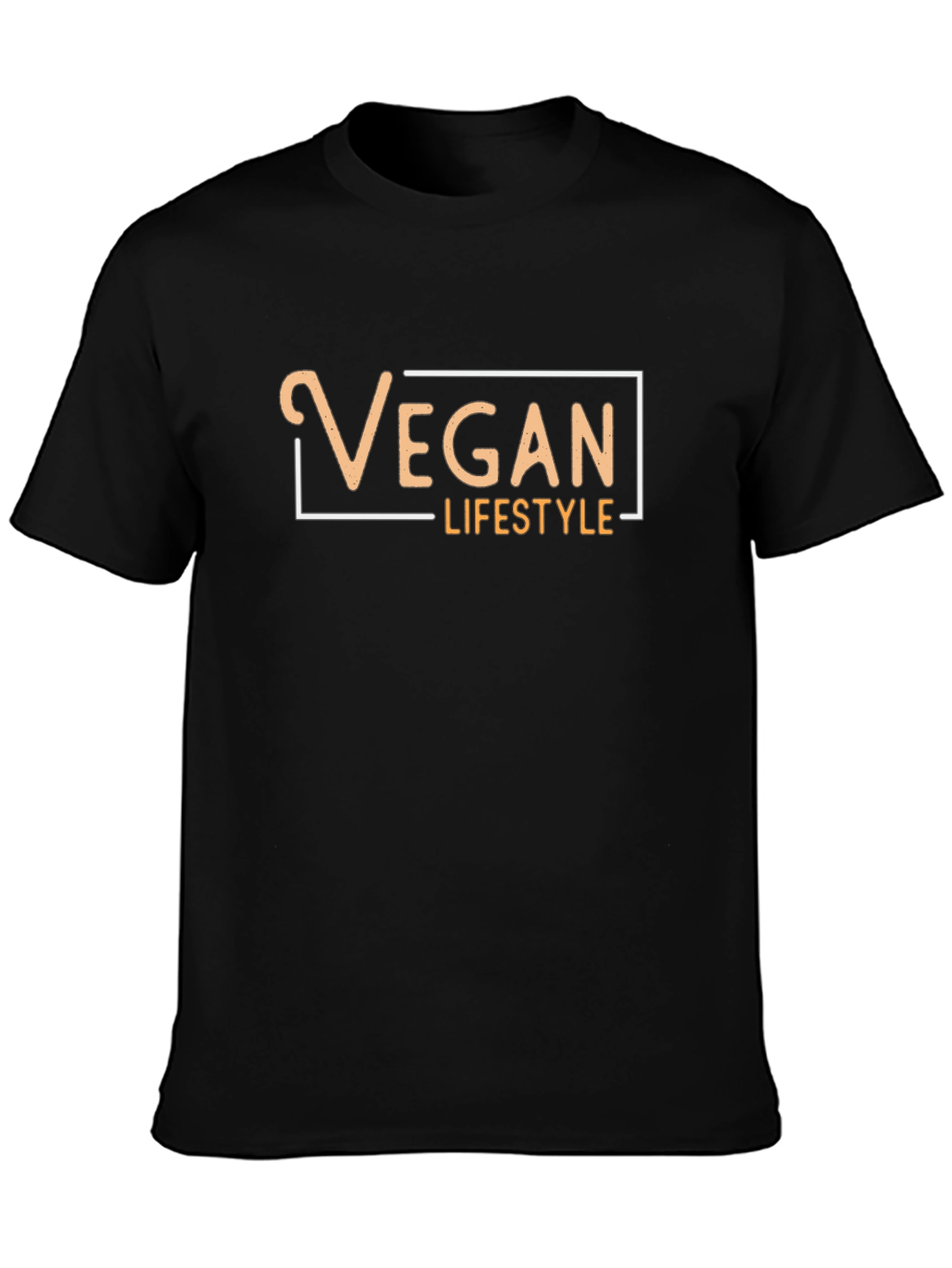 Vegan Lifestyle Graphic T-Shirt - Black