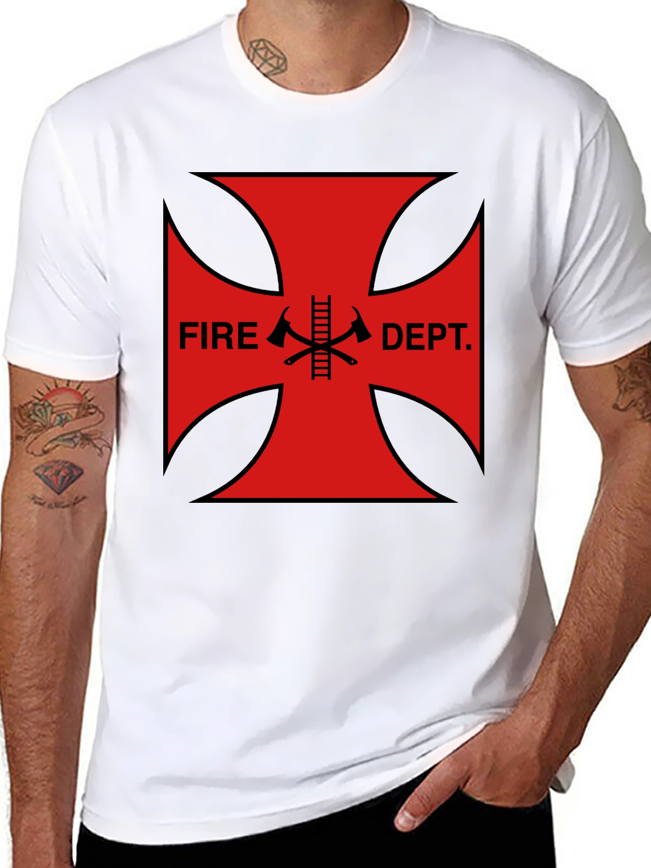 Fire Dept. Maltase Cross T-Shirt