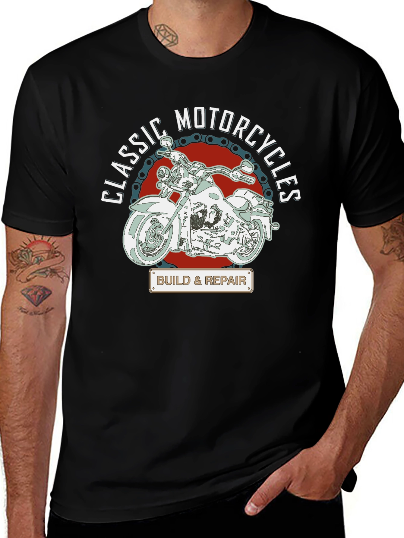 Classic Motorcycles Build & Repair T-Shirt