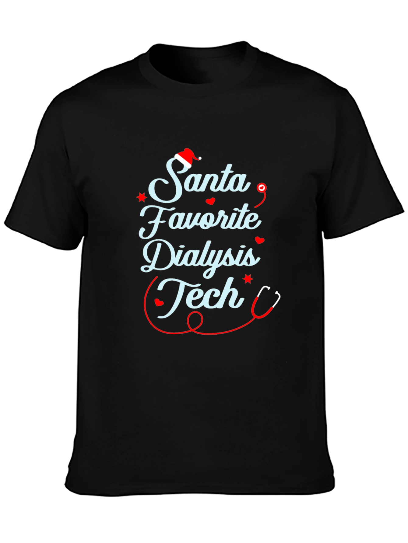 Santas Favorite Dialysis Tech Holiday T-Shirt