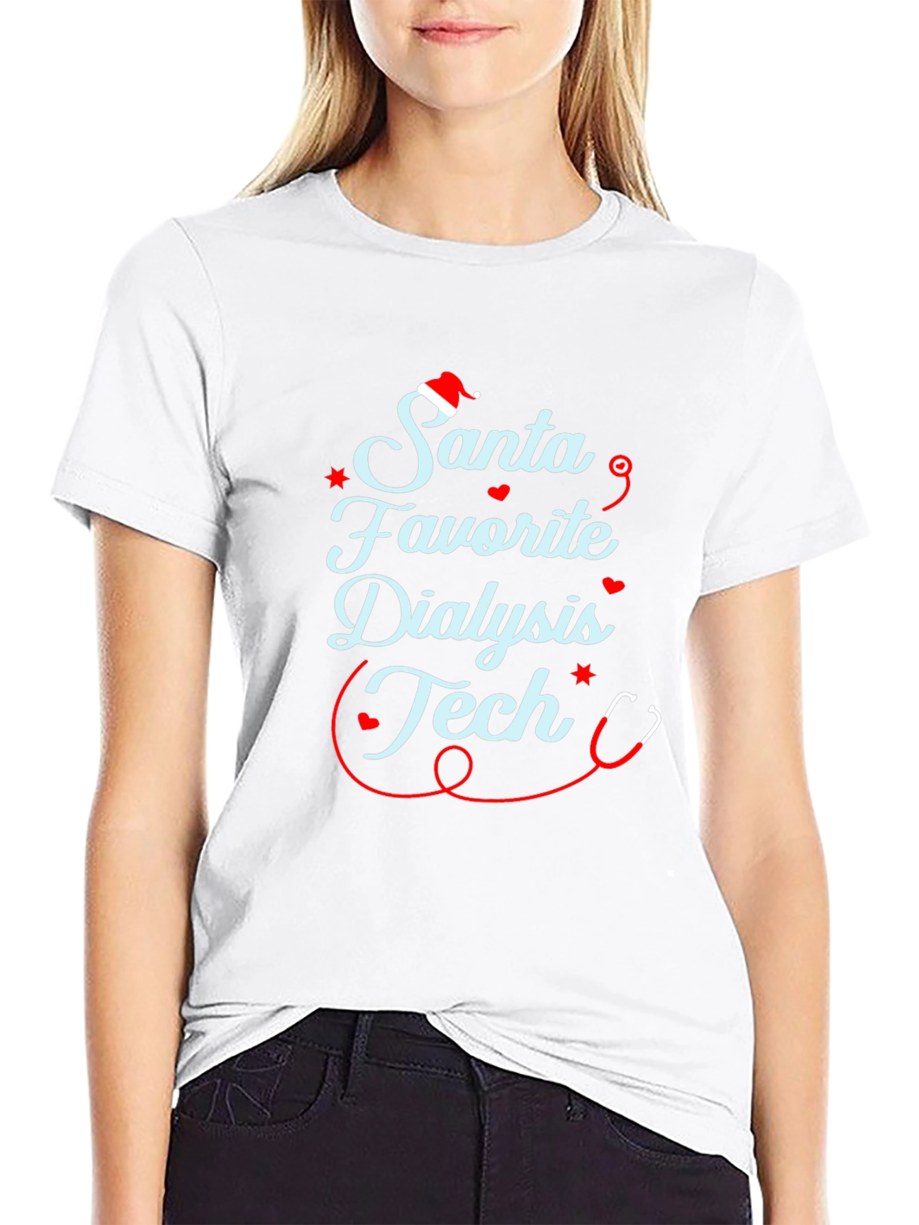 Santas Favorite Dialysis Tech Holiday T-Shirt