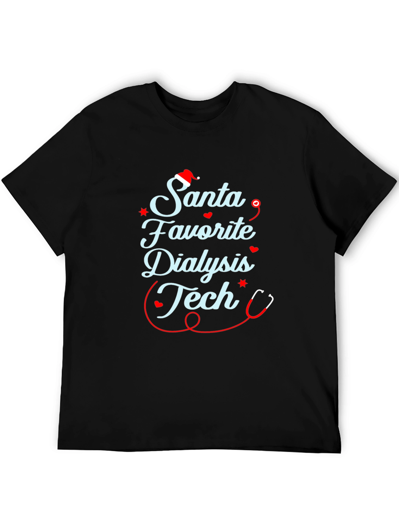 Santas Favorite Dialysis Tech Holiday T-Shirt