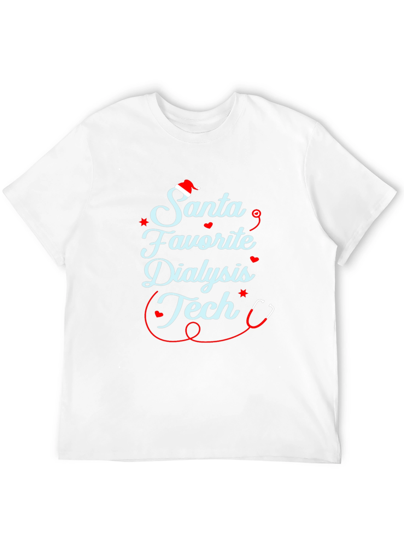 Santas Favorite Dialysis Tech Holiday T-Shirt