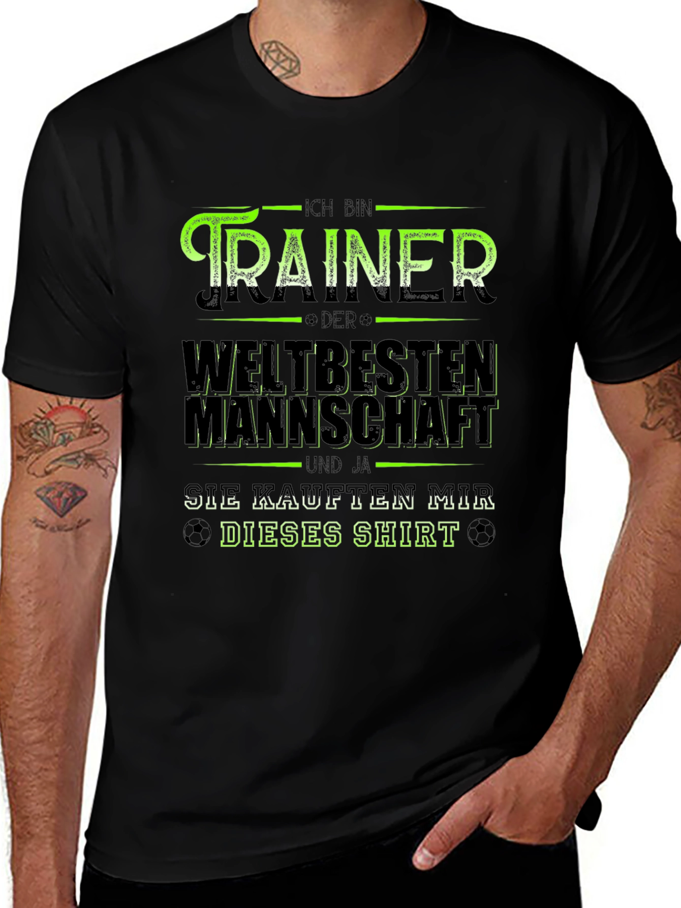 Soccer Coach T-Shirt - Weltbesten Mannschaft Graphic Tee