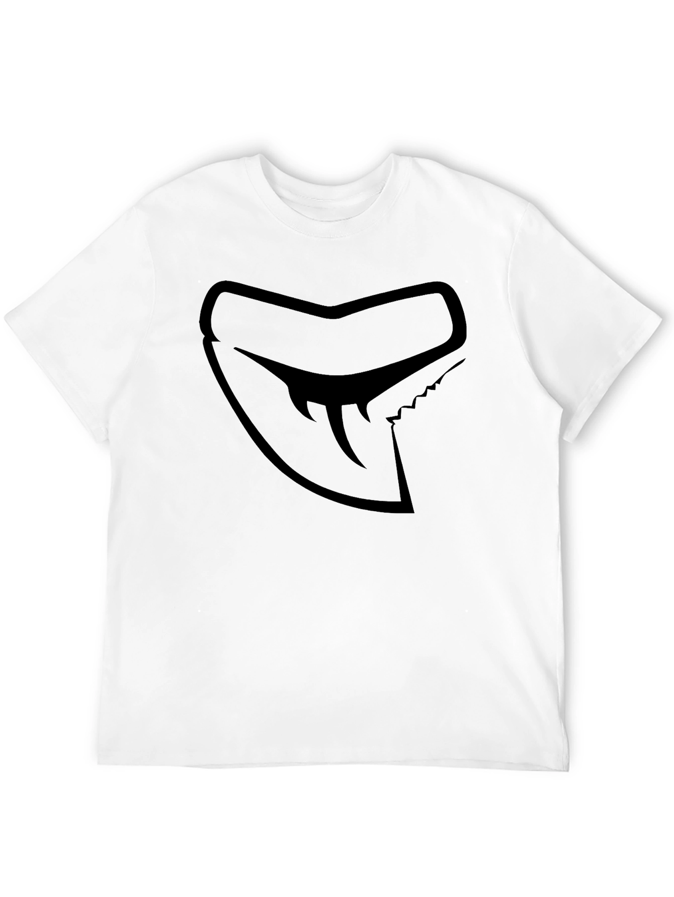 Shark Tooth Logo Black Graphic Tee