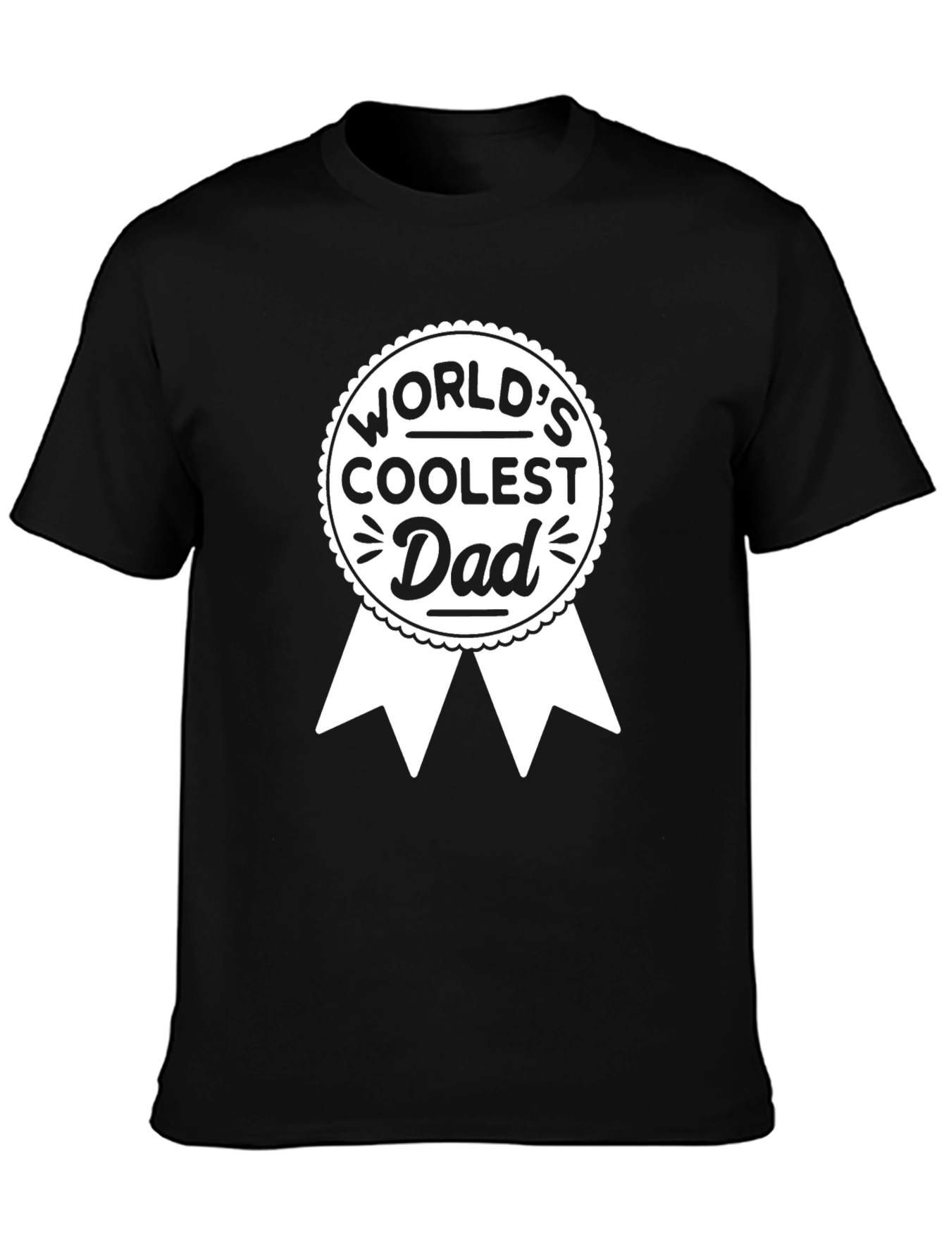 Worlds Coolest Dad Black T-Shirt