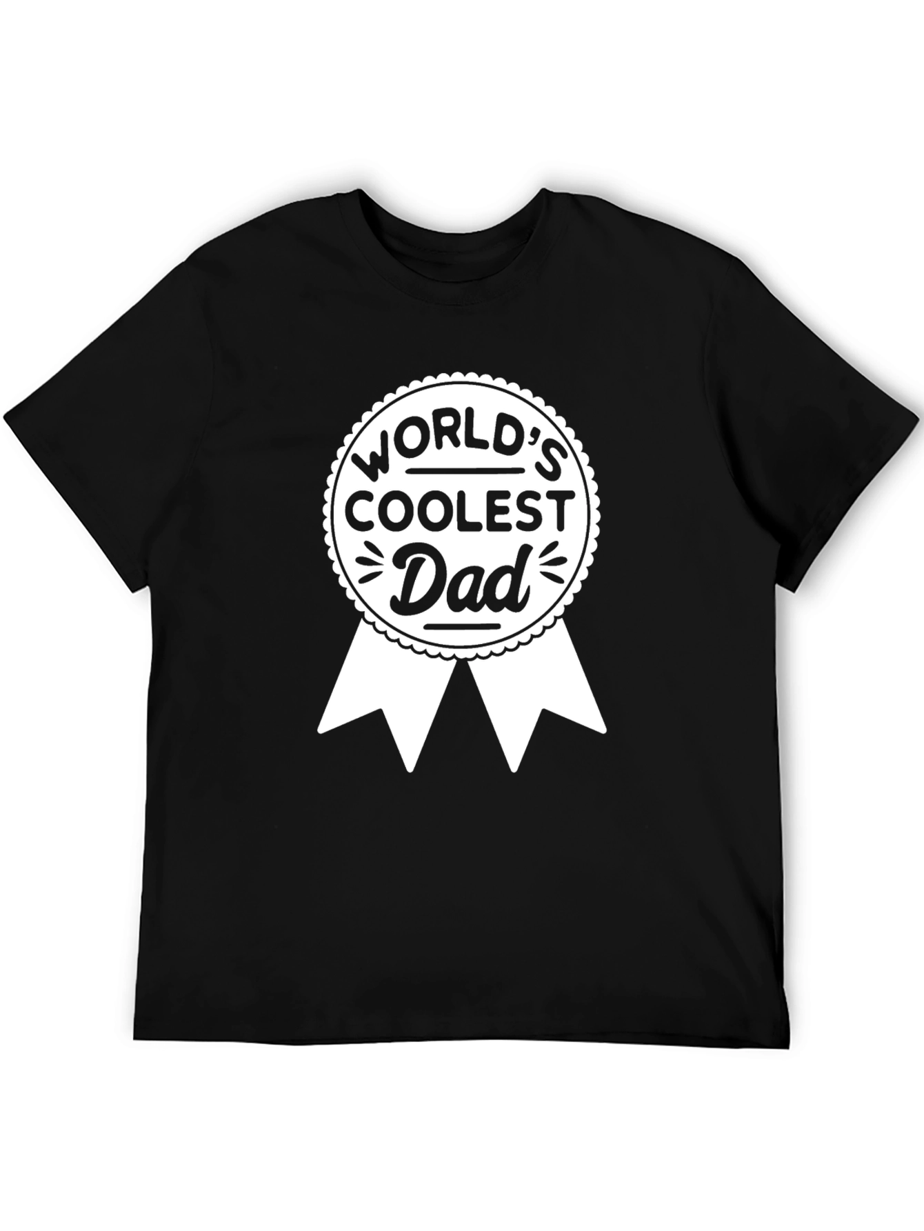 Worlds Coolest Dad Black T-Shirt