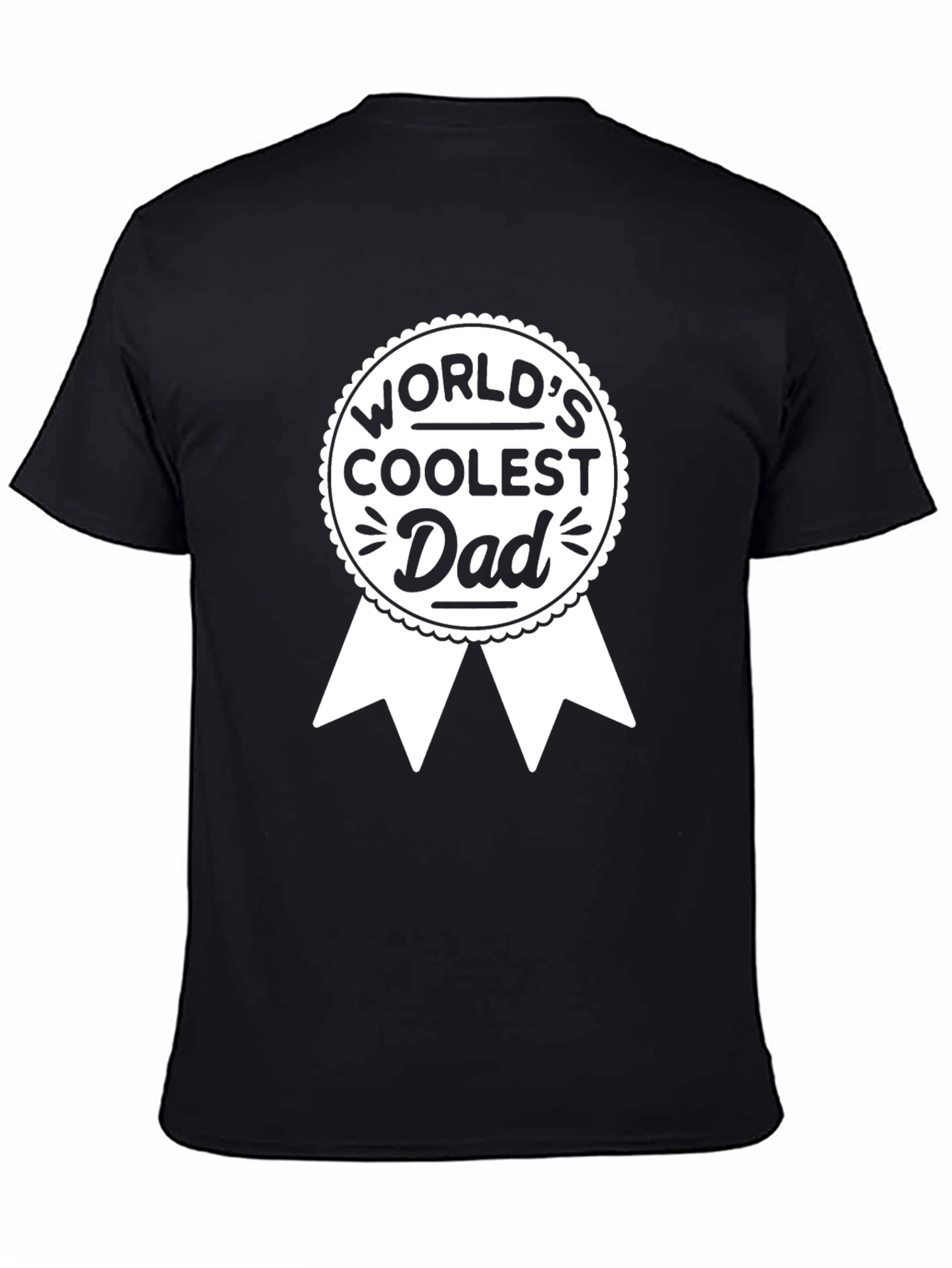 Worlds Coolest Dad Black T-Shirt
