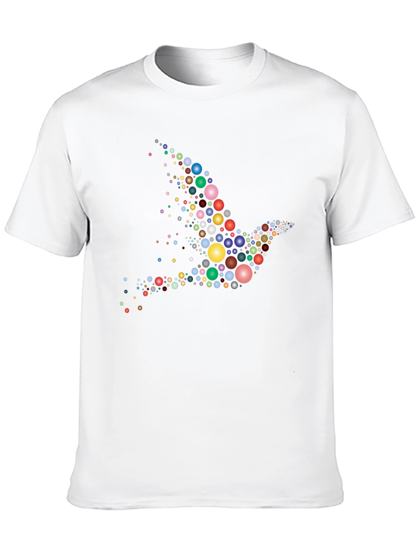 Dove Bubble Print Black T-Shirt