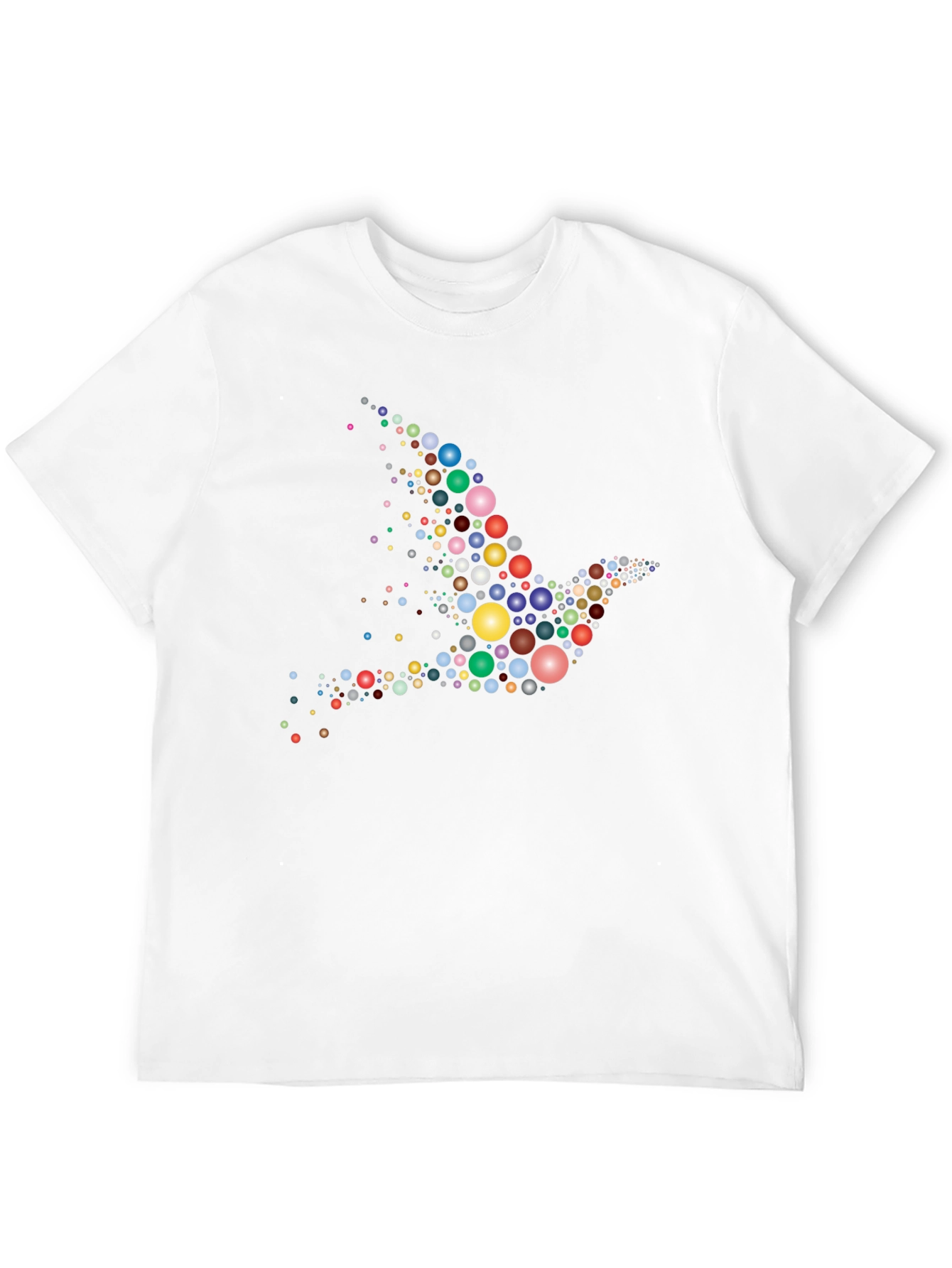 Dove Bubble Print Black T-Shirt