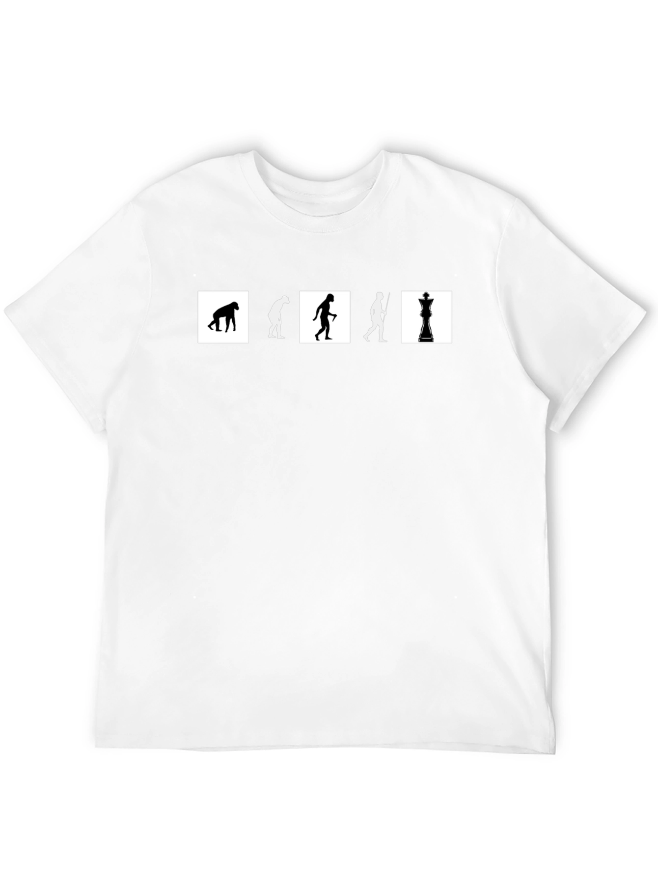 Evolution of Chess Black T-Shirt