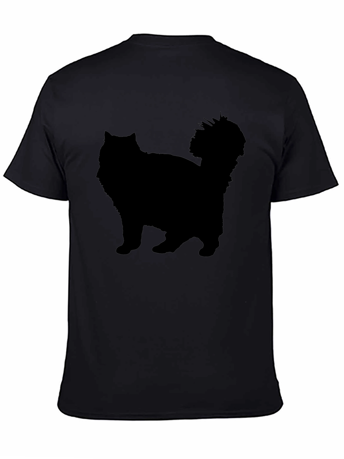 Black Cat Silhouette Graphic Tee