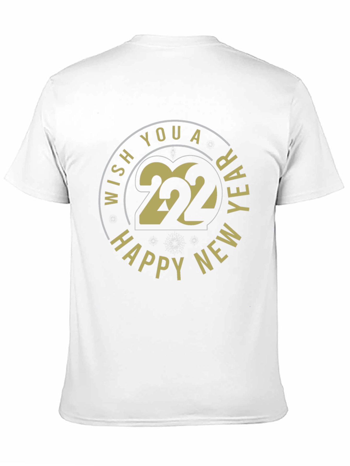 Happy New Year 2022 Black T-Shirt