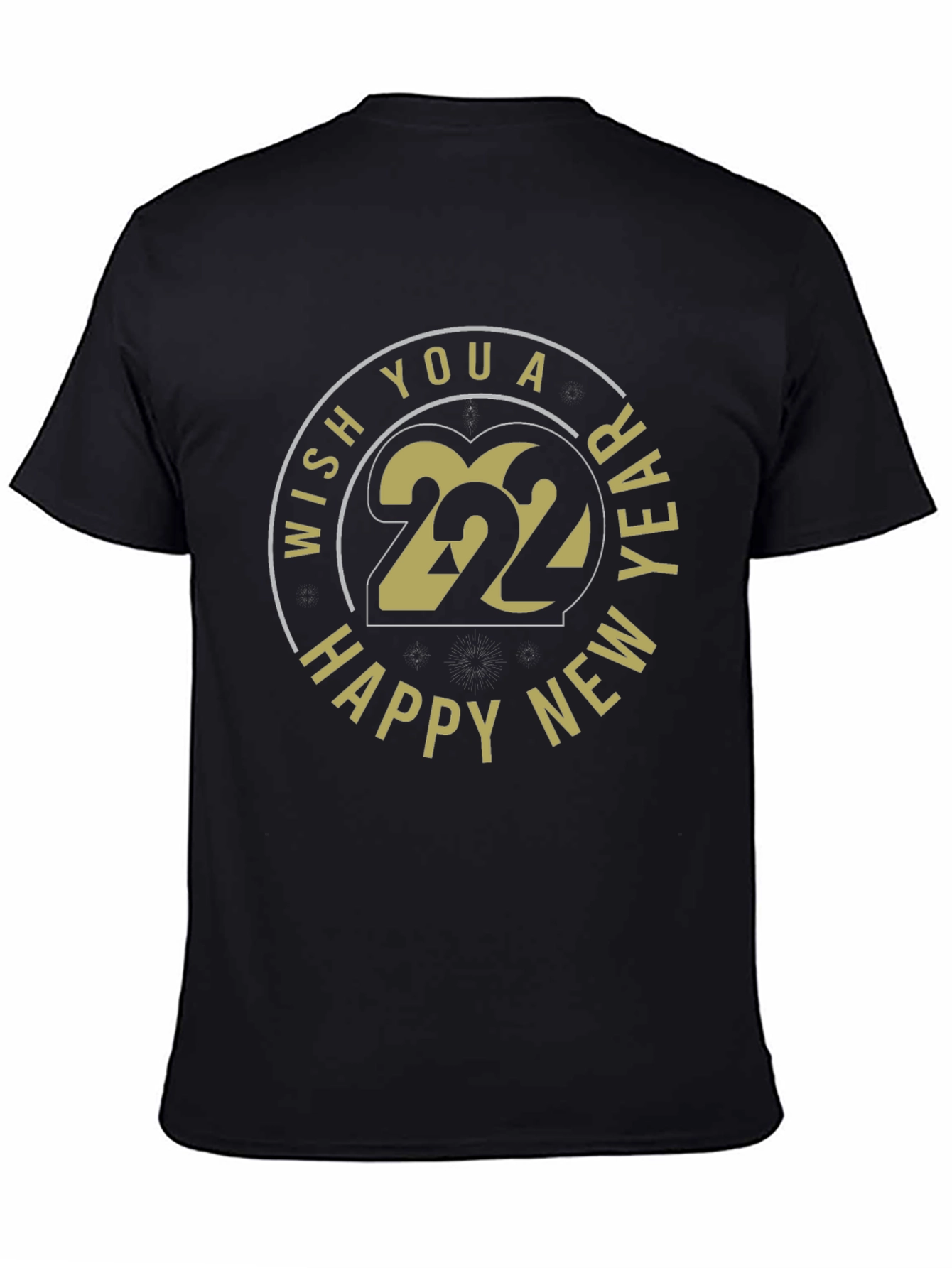 Happy New Year 2022 Black T-Shirt