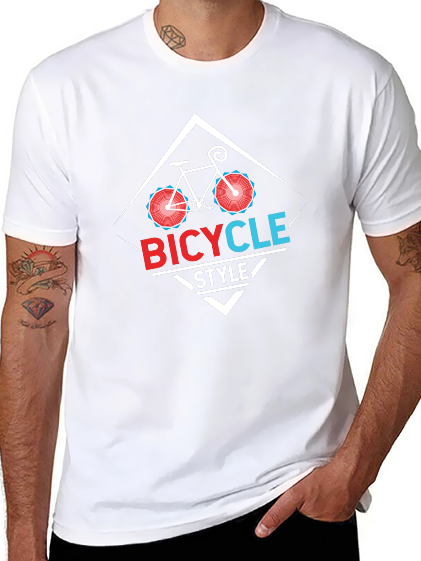 Bicycle Style Black T-Shirt