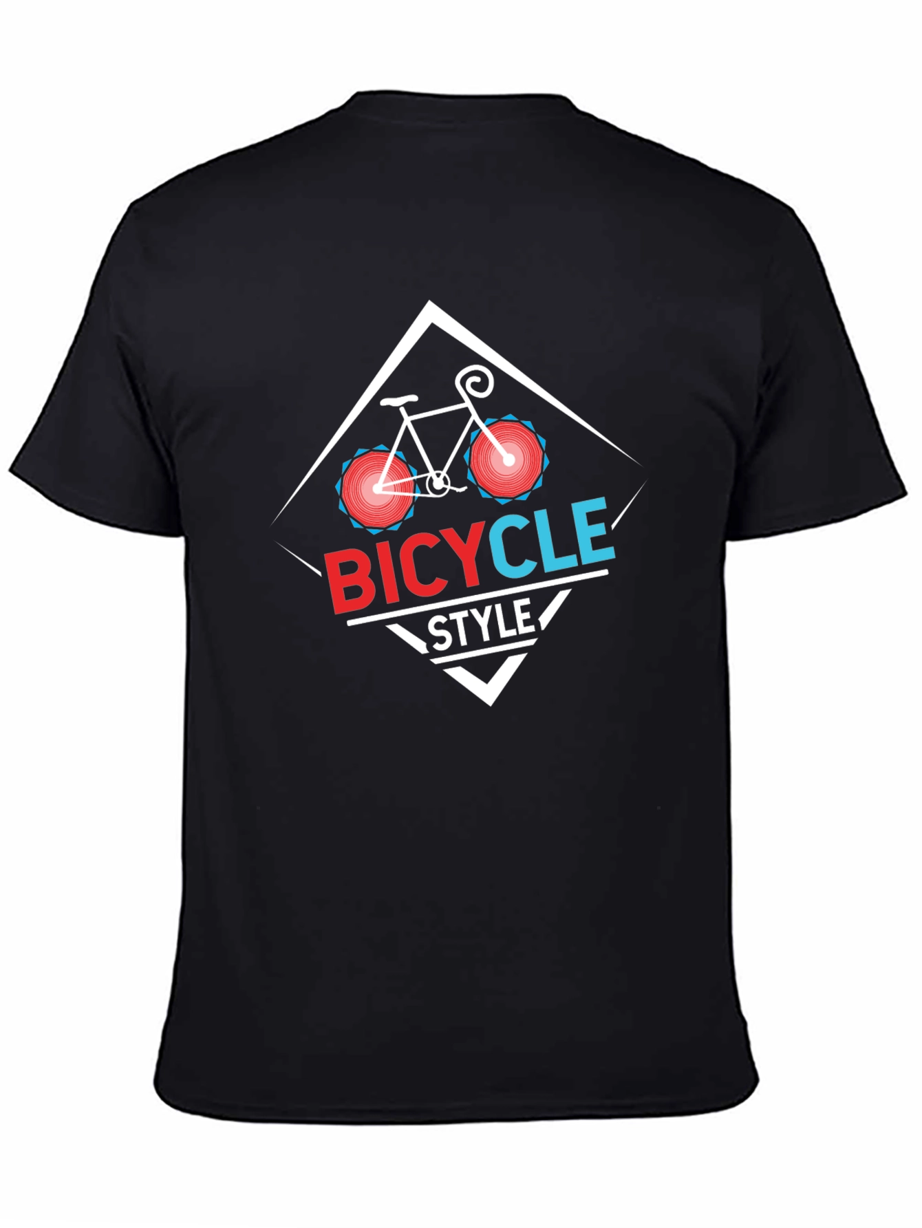 Bicycle Style Black T-Shirt