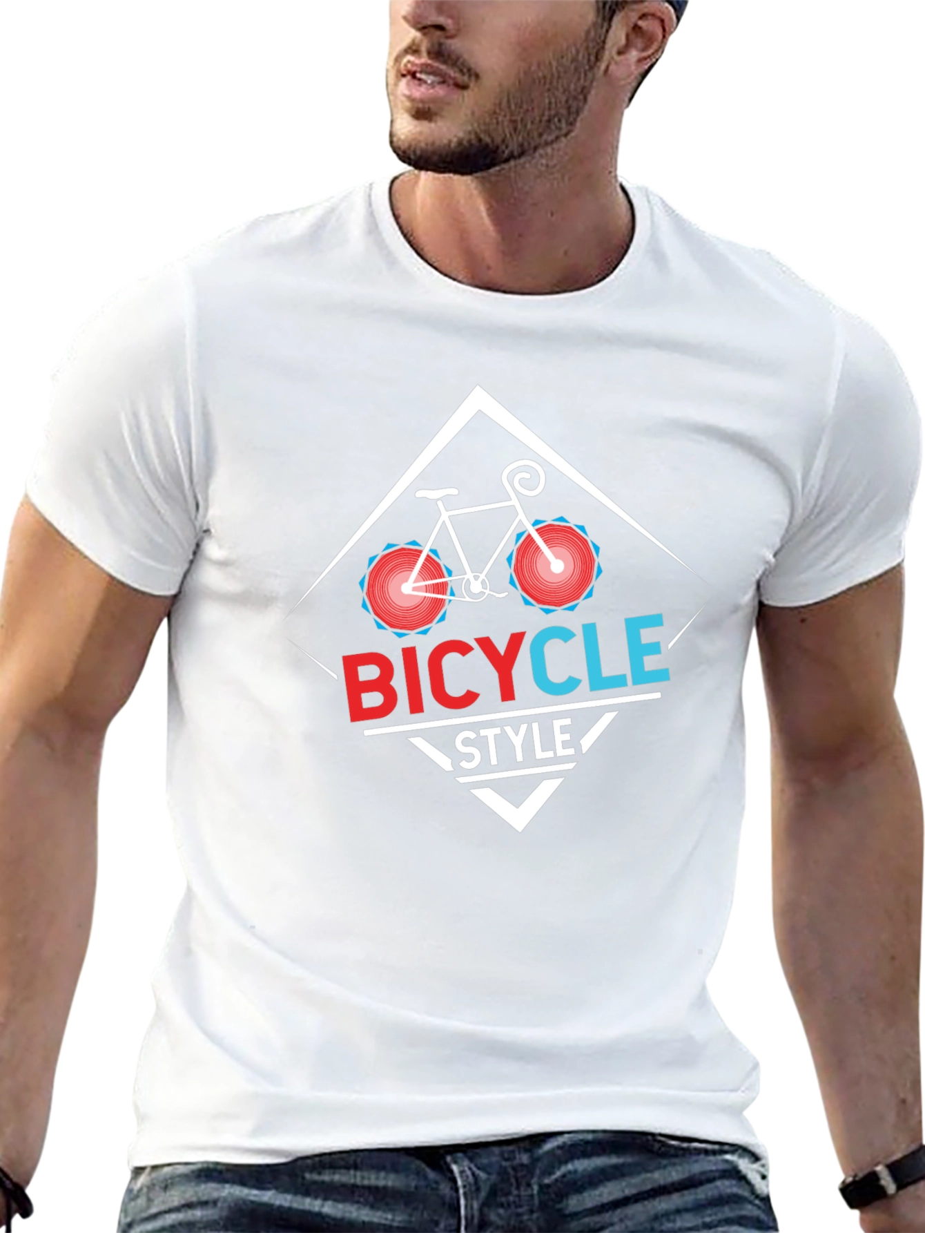 Bicycle Style Black T-Shirt